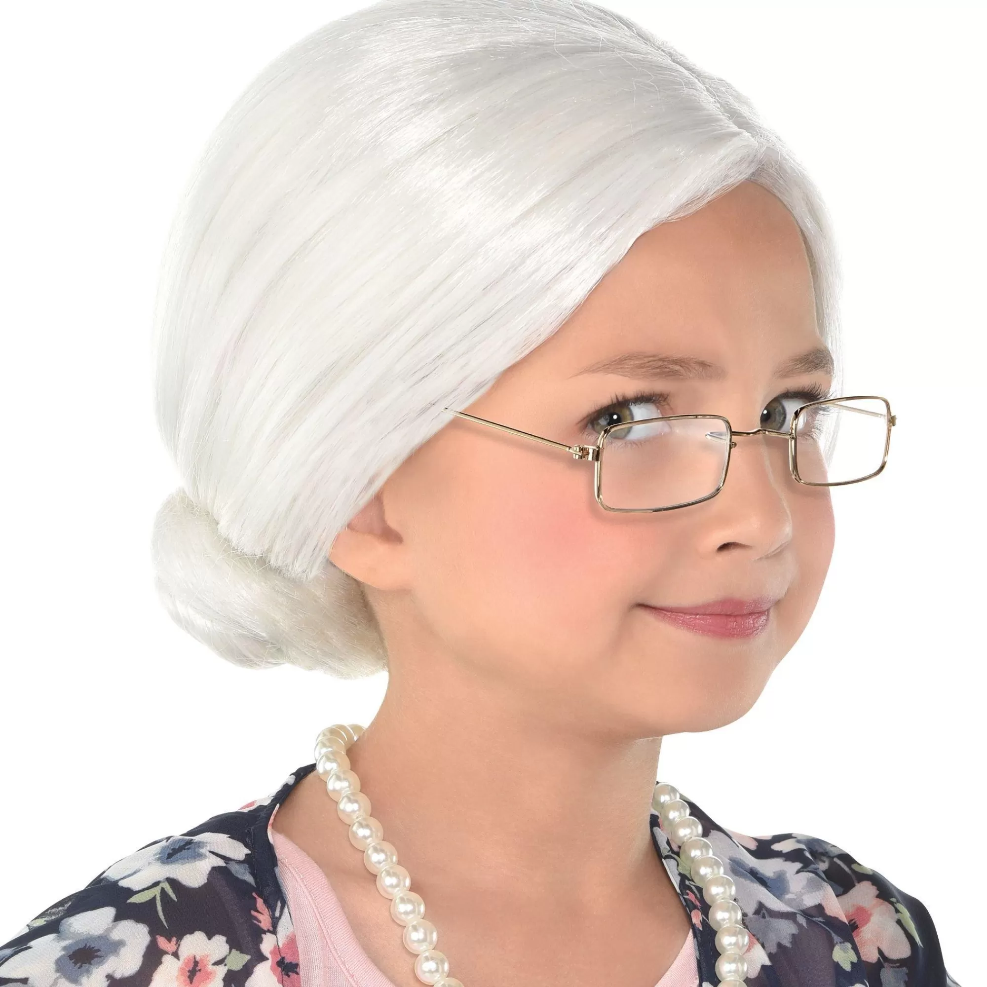 Party City Wigs-100Th Day Of School Grandma Wig