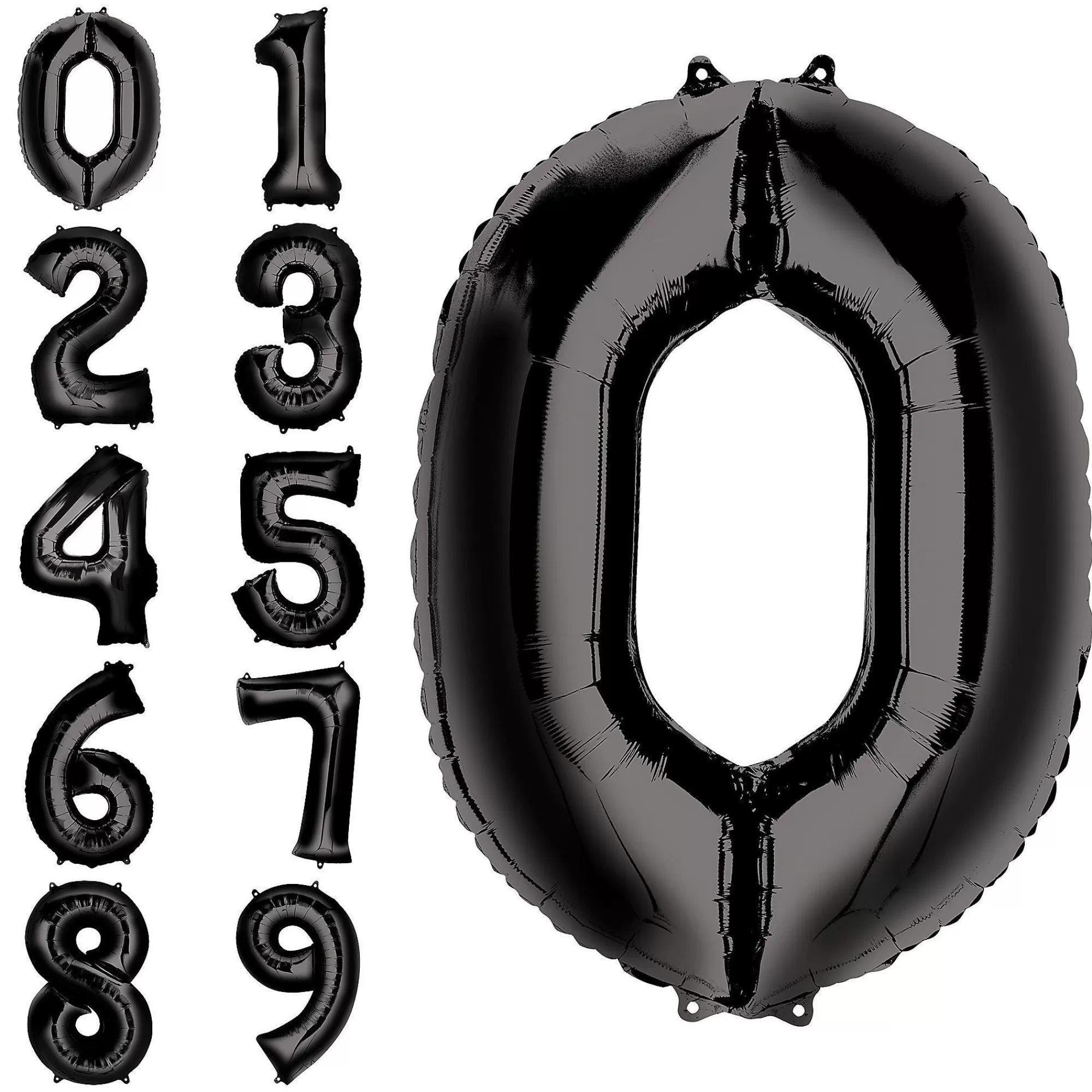 Party City Balloons | 34In Black Number Balloon (0)