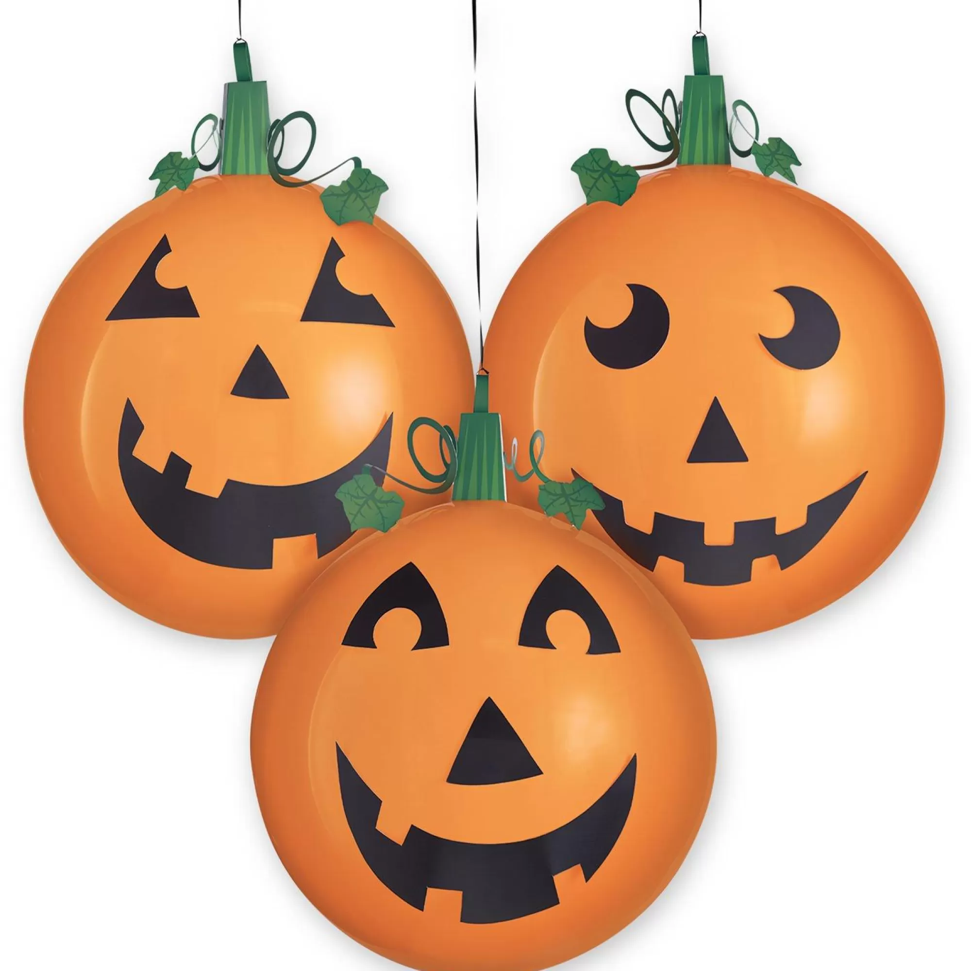 Party City Balloons | 3Ct, 24In, Halloween Jack-O'-Lantern Latex Balloon Kit