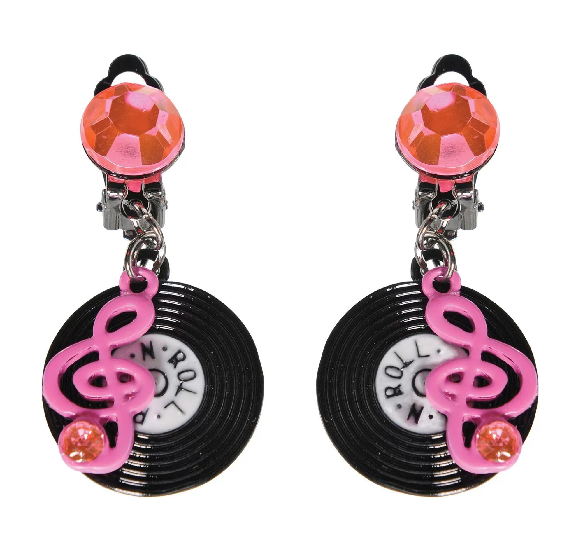 Party City Jewelry-50S Rock N Roll Record Earrings