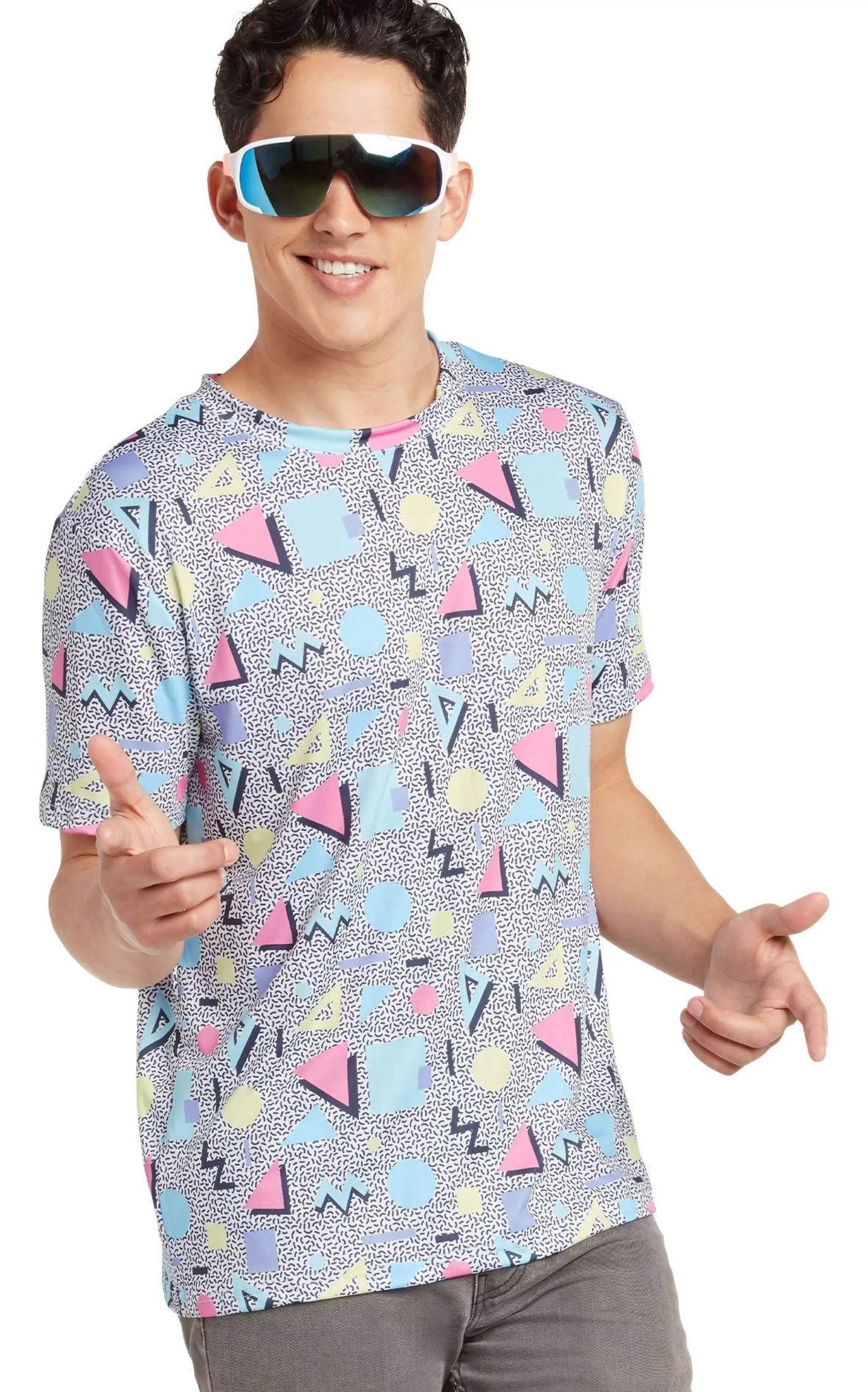 Party City Decades-80S Geometric T-Shirt For Adults