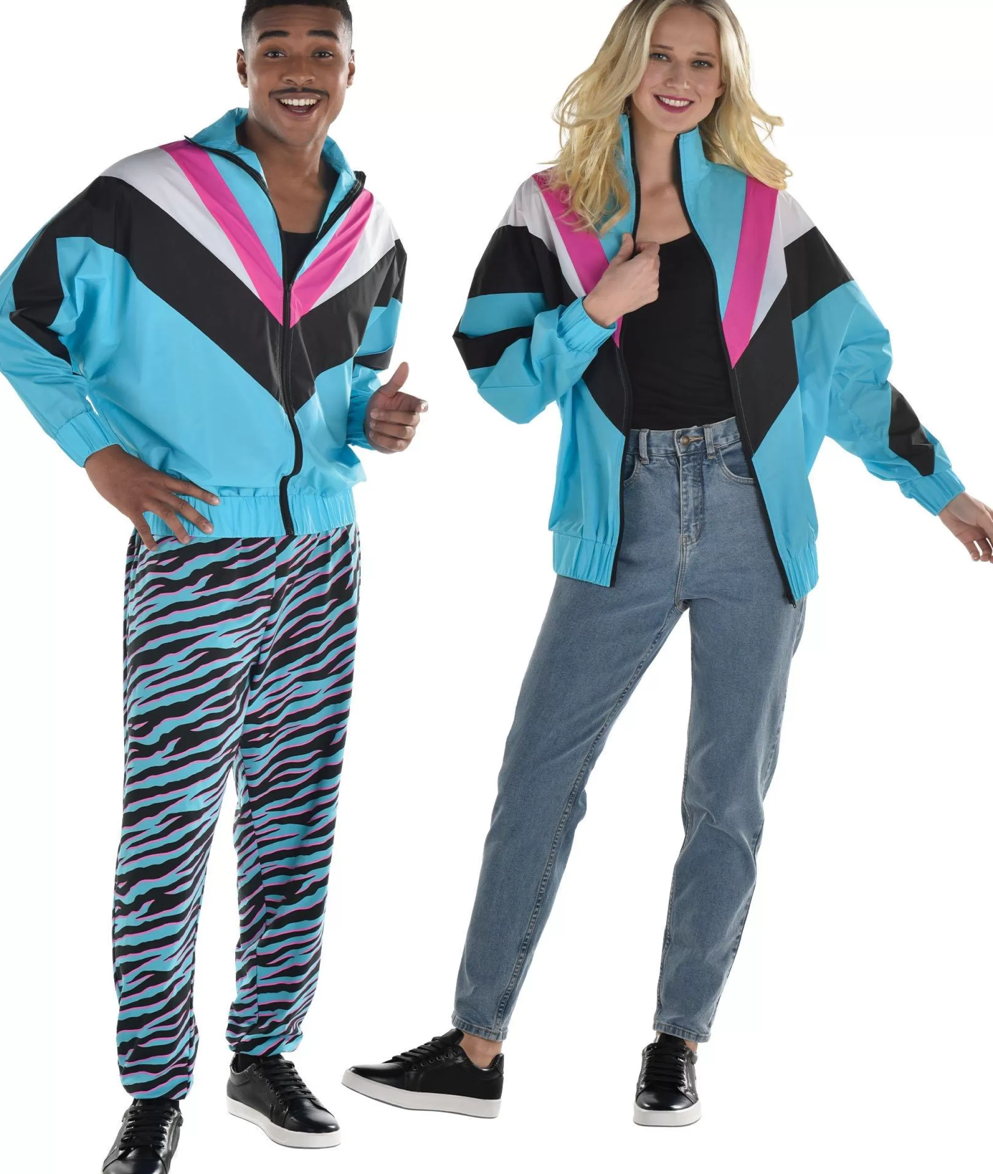 Party City Decades-Adult 90S Windbreaker Jacket