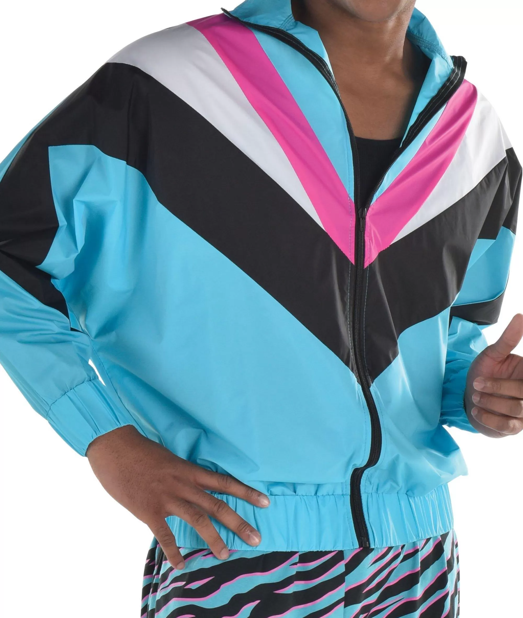 Party City Decades-Adult 90S Windbreaker Jacket