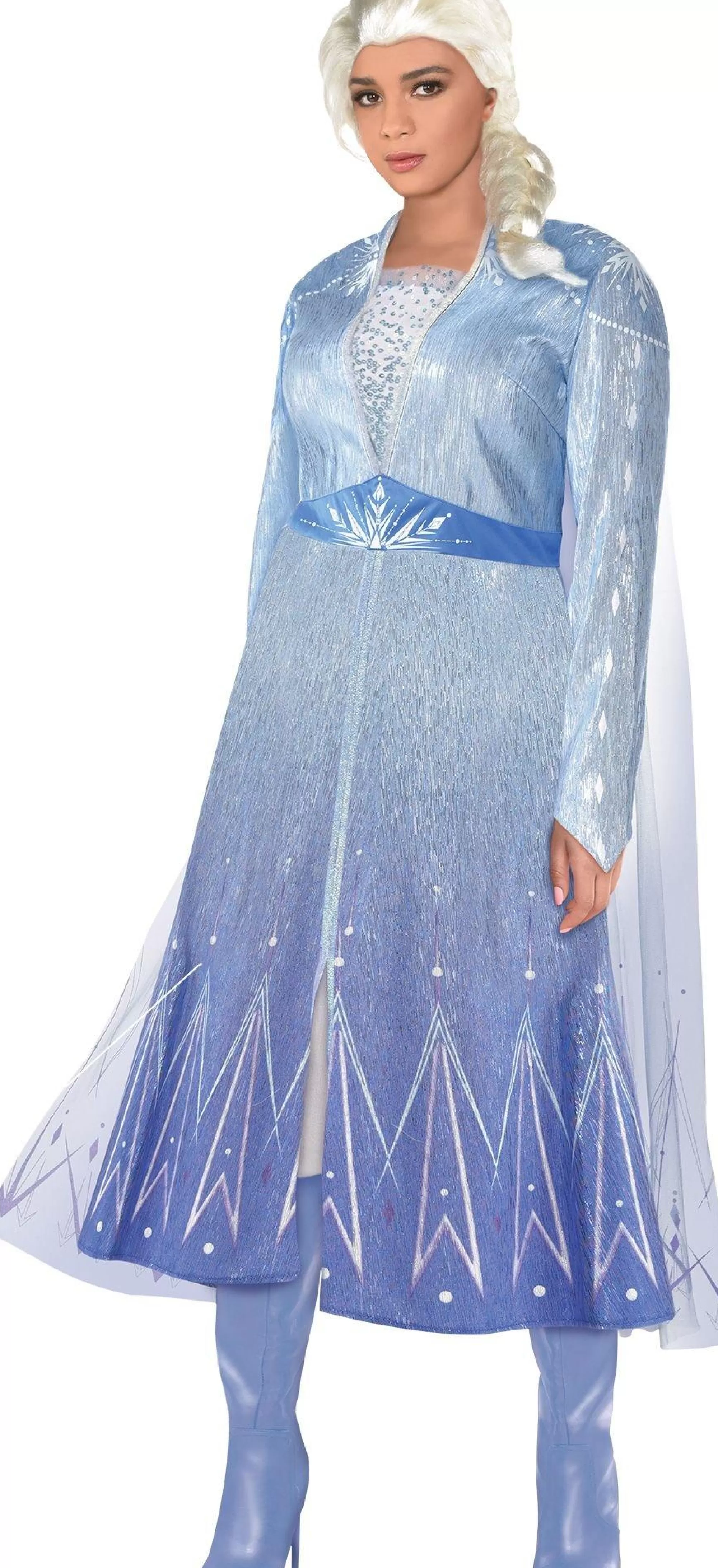 Party City Plus Size Costumes-Adult Act 2 Elsa Costume Plus Size - Frozen 2