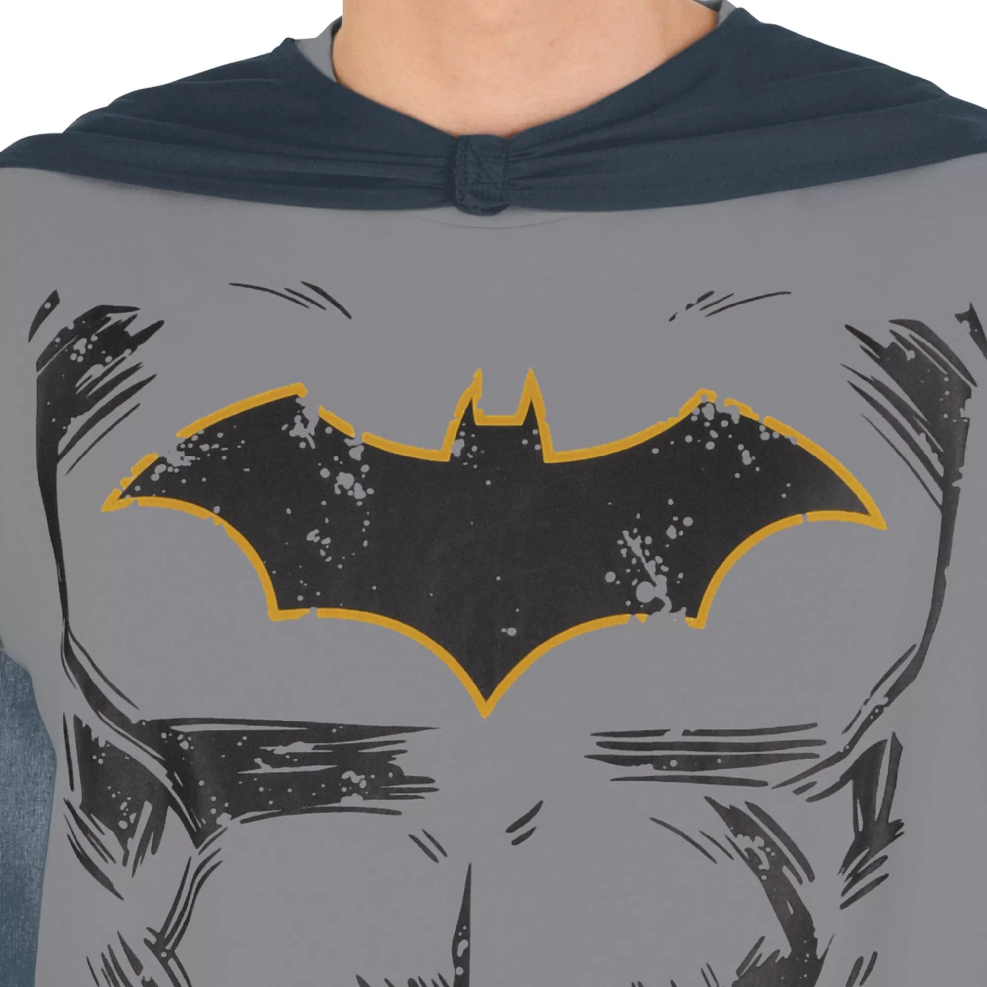 Party City Superhero-Adult Batman Costume T-Shirt With Cape - Dc Comics