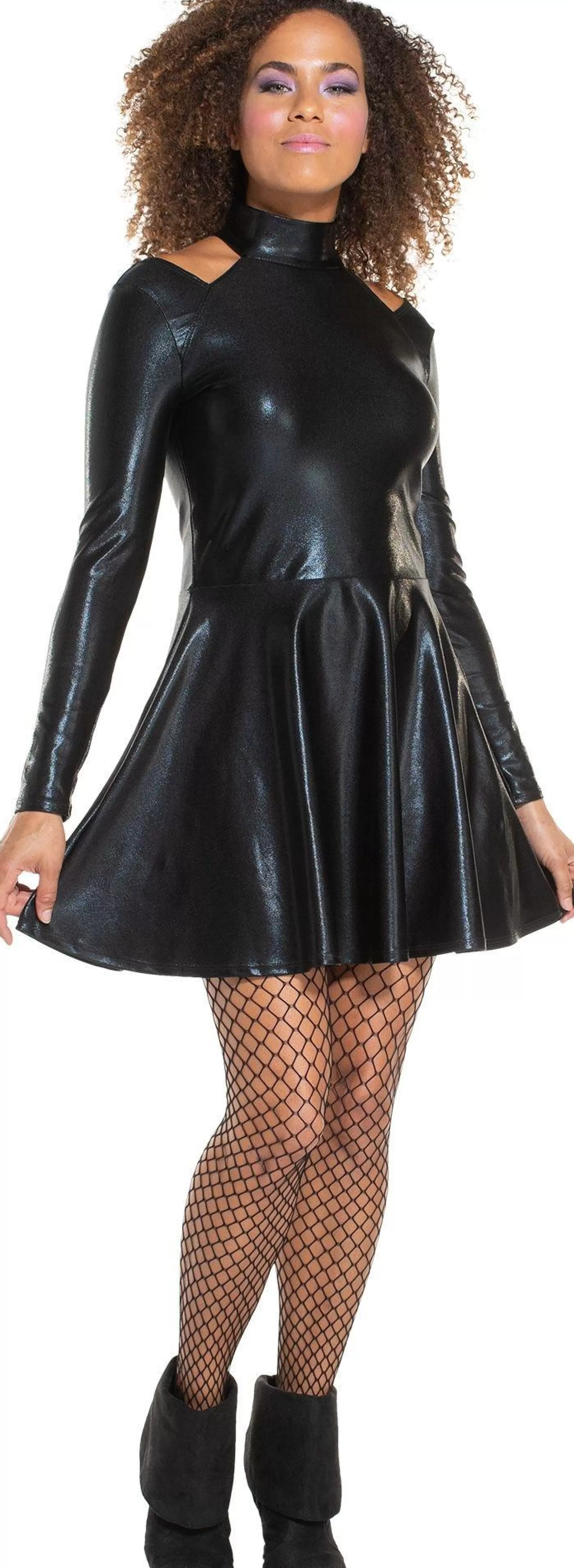 Party City Scary-Adult Black Alien Dress