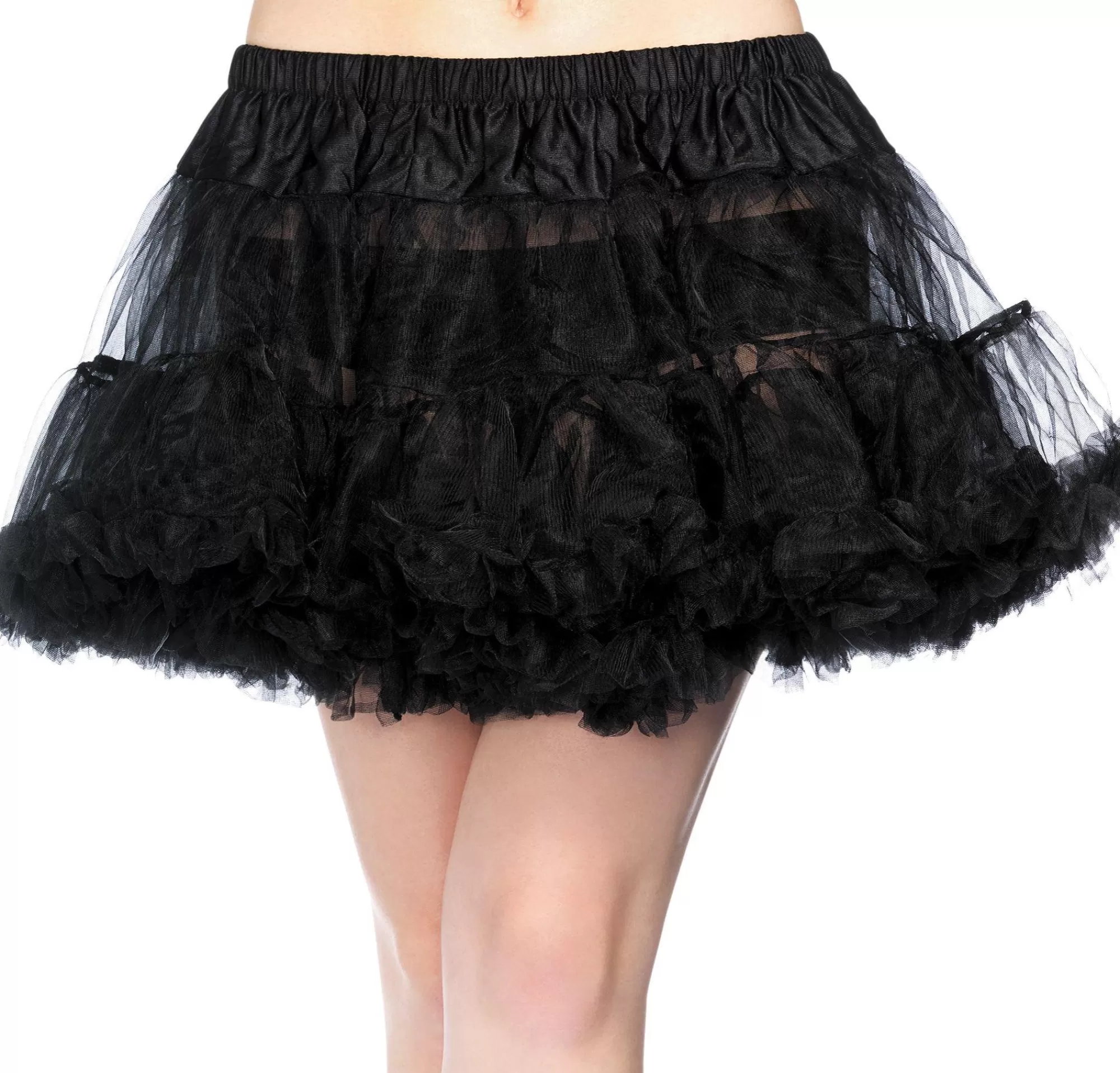 Party City Tutus, Skirts-Adult Black Crinoline Petticoat Plus Size