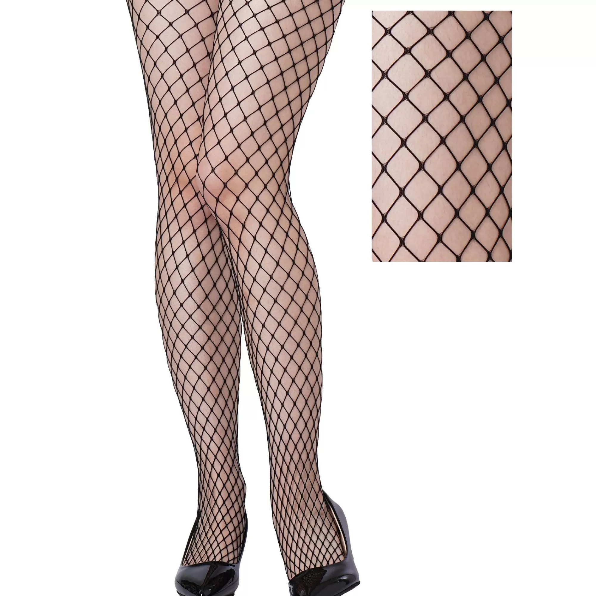 Party City Tights-Adult Black Diamond Fishnet Pantyhose