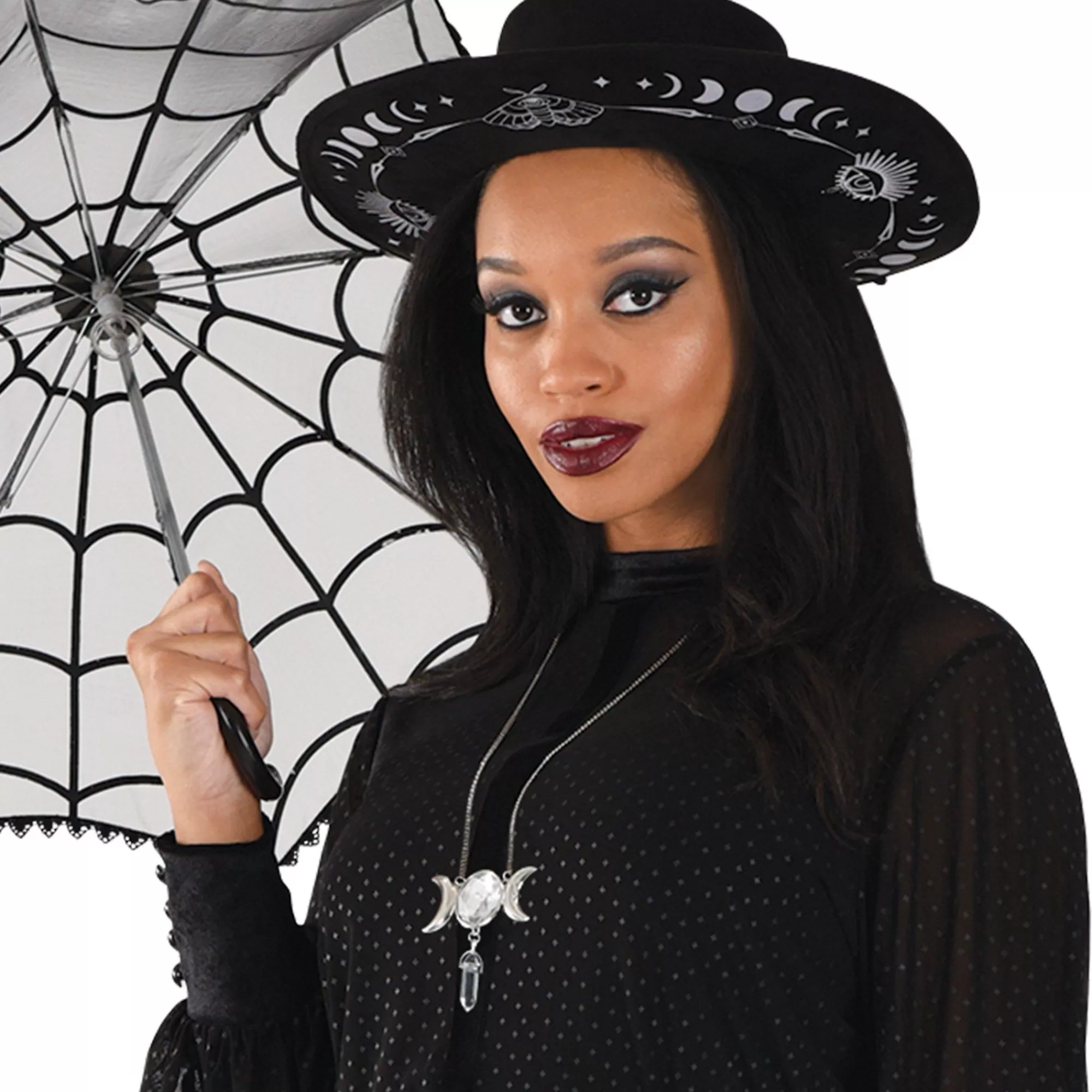 Party City Witch-Adult Black Sheer Witch Dress