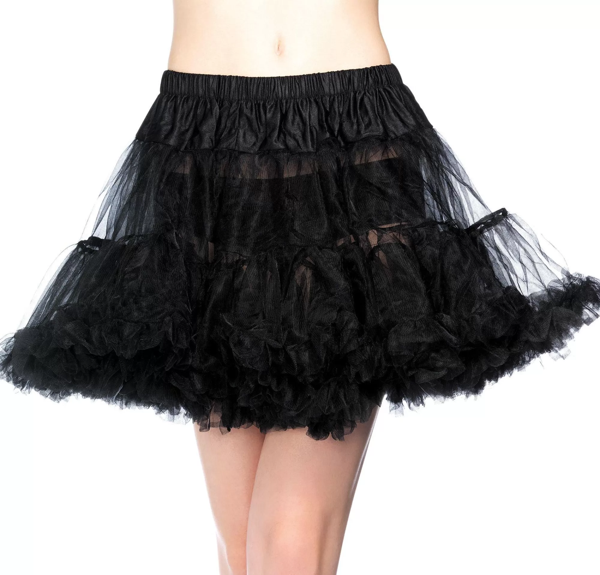 Party City Tutus, Skirts-Adult Black Tulle Petticoat