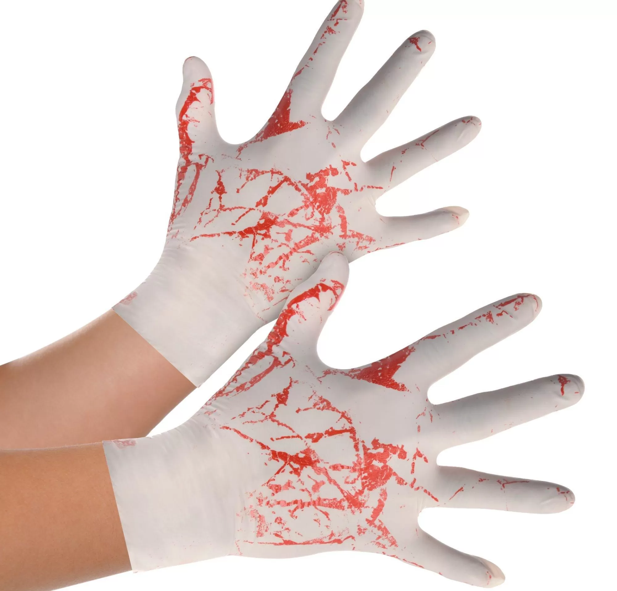 Party City Gloves-Adult Bloody Rubber Gloves