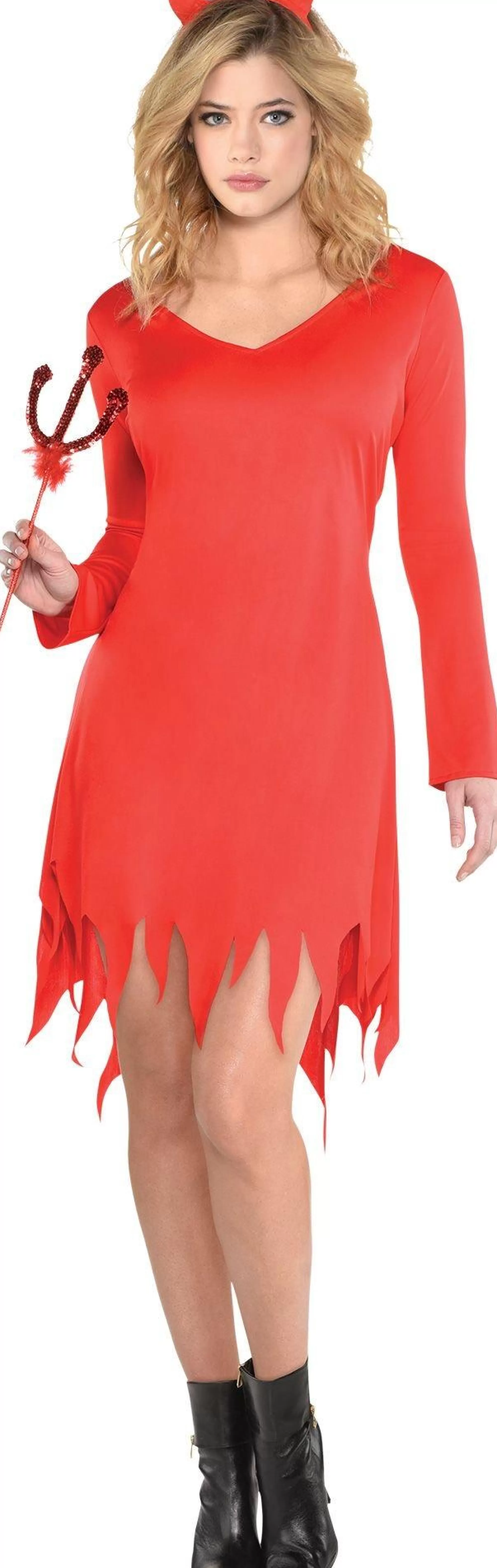 Party City Scary-Adult Burnin' Up Devil Costume