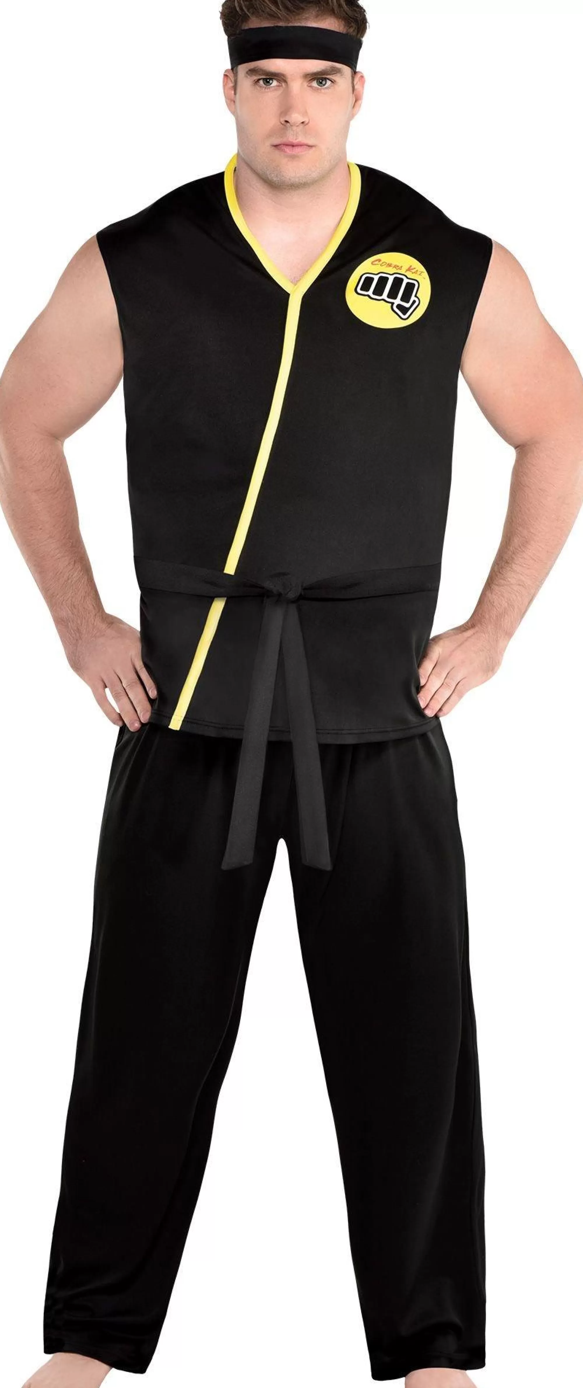 Party City Plus Size Costumes-Adult Cobra Kai Costume Plus Size