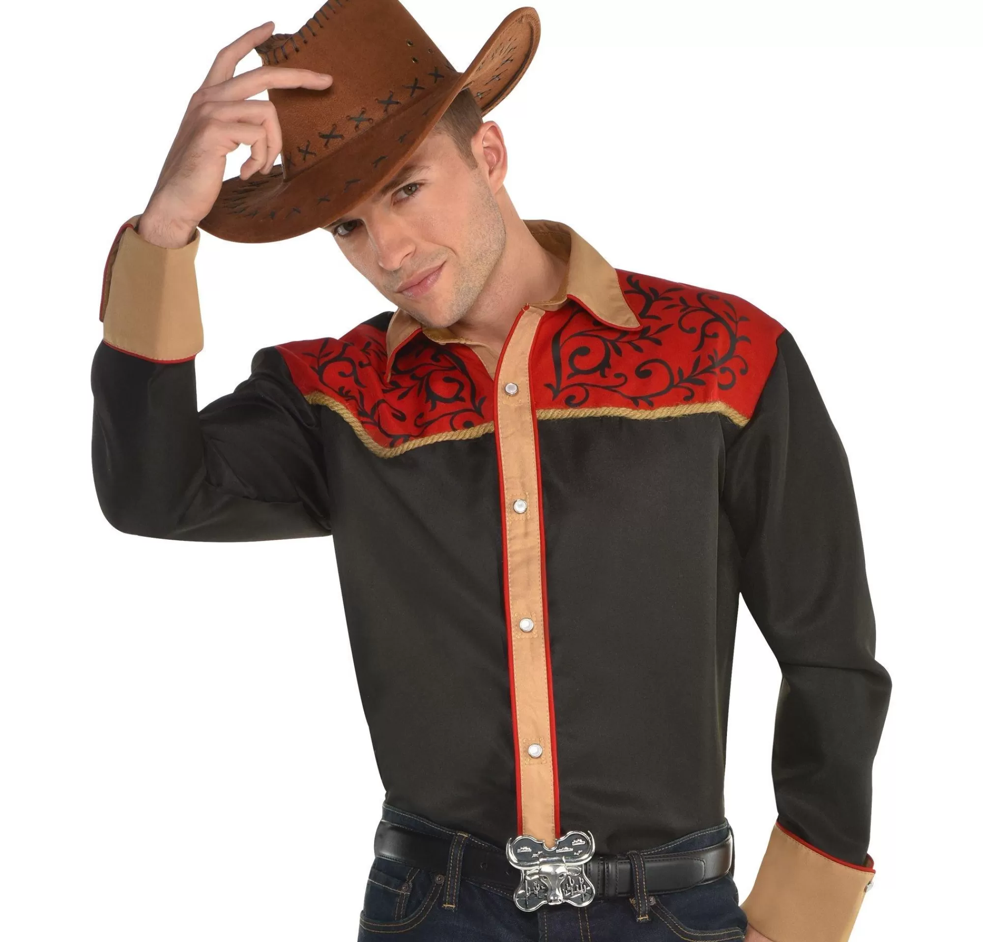 Party City Cowboy & Western-Adult Cowboy Shirt