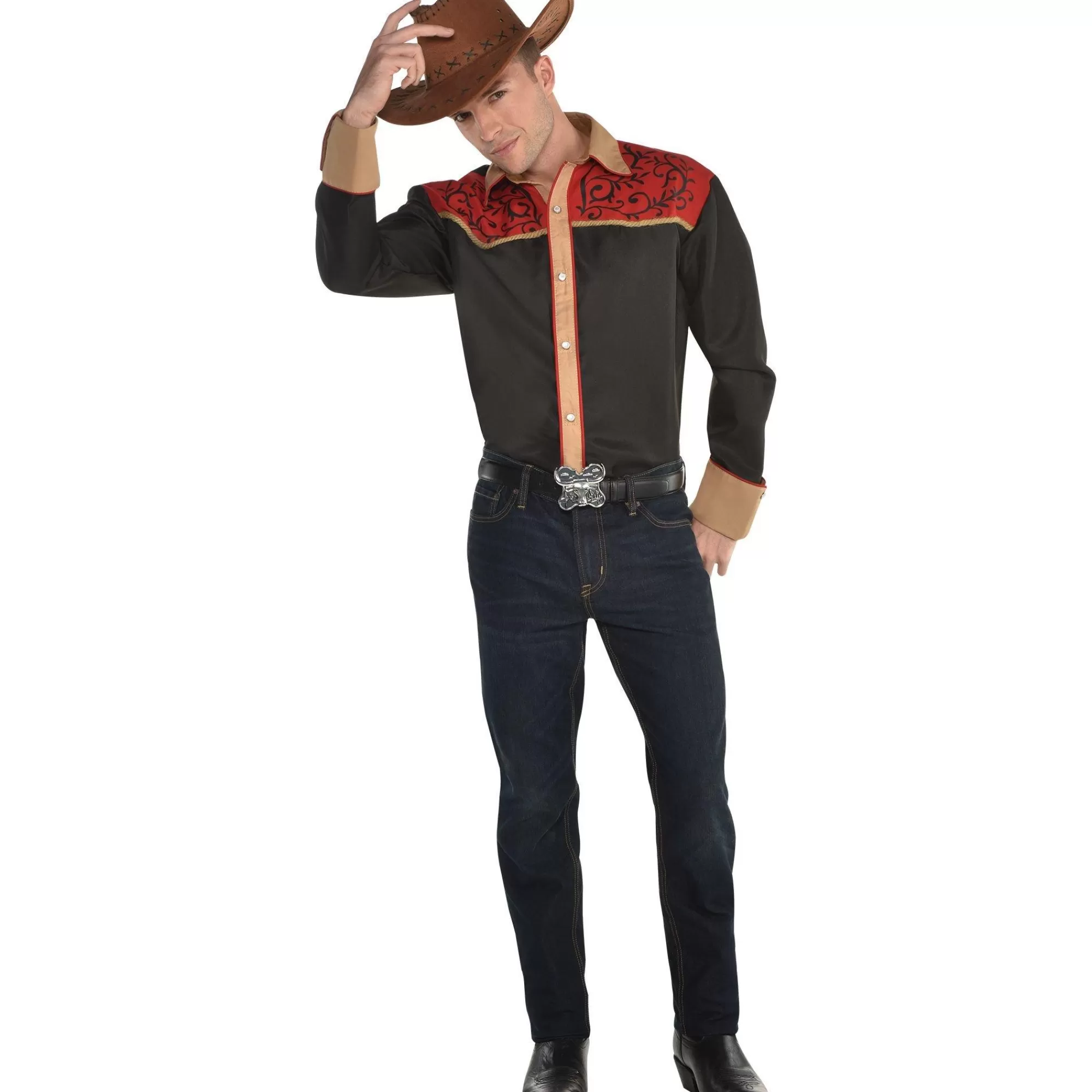 Party City Cowboy & Western-Adult Cowboy Shirt