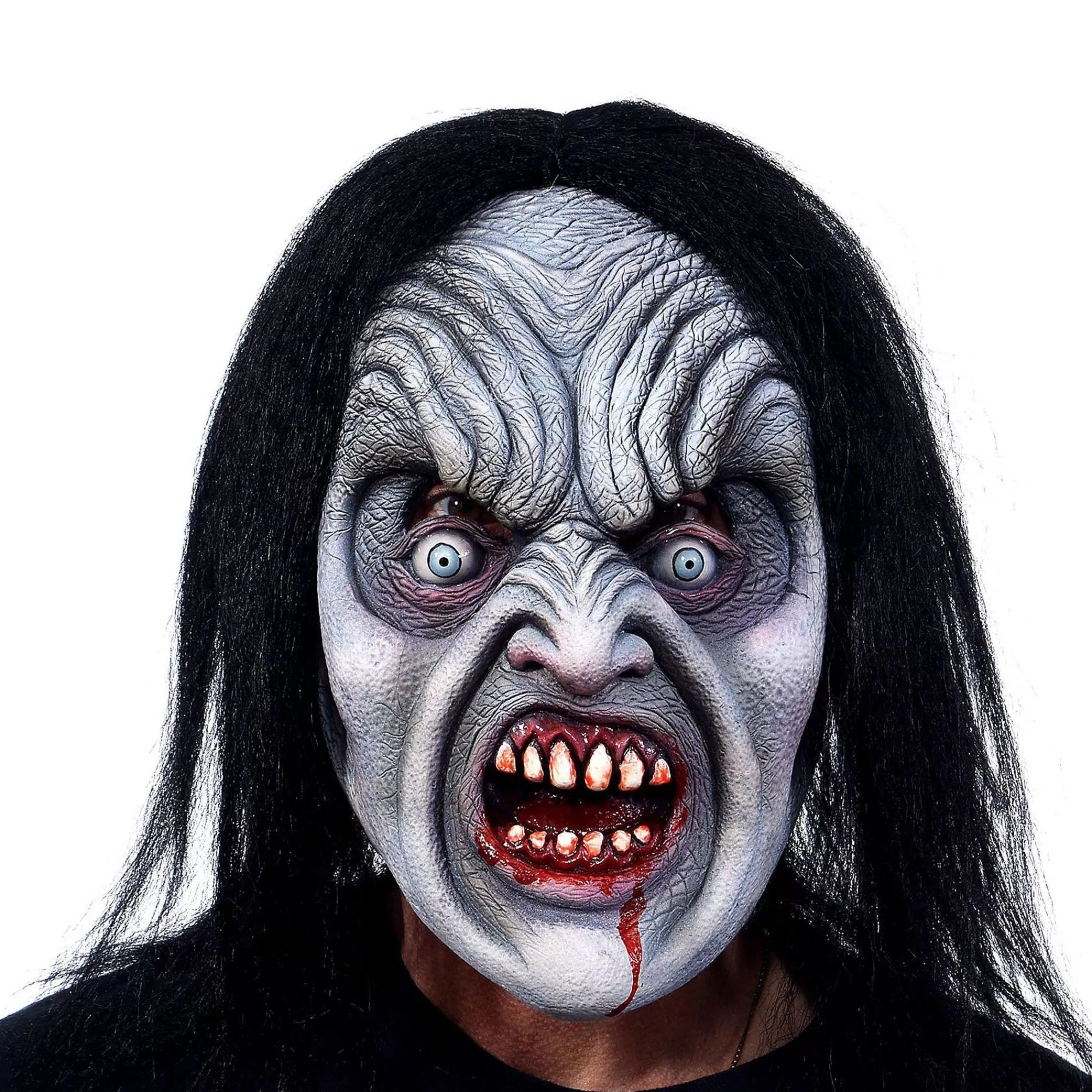 Party City Scary-Adult Crazed Psycho Latex Mask - Zagone Studios