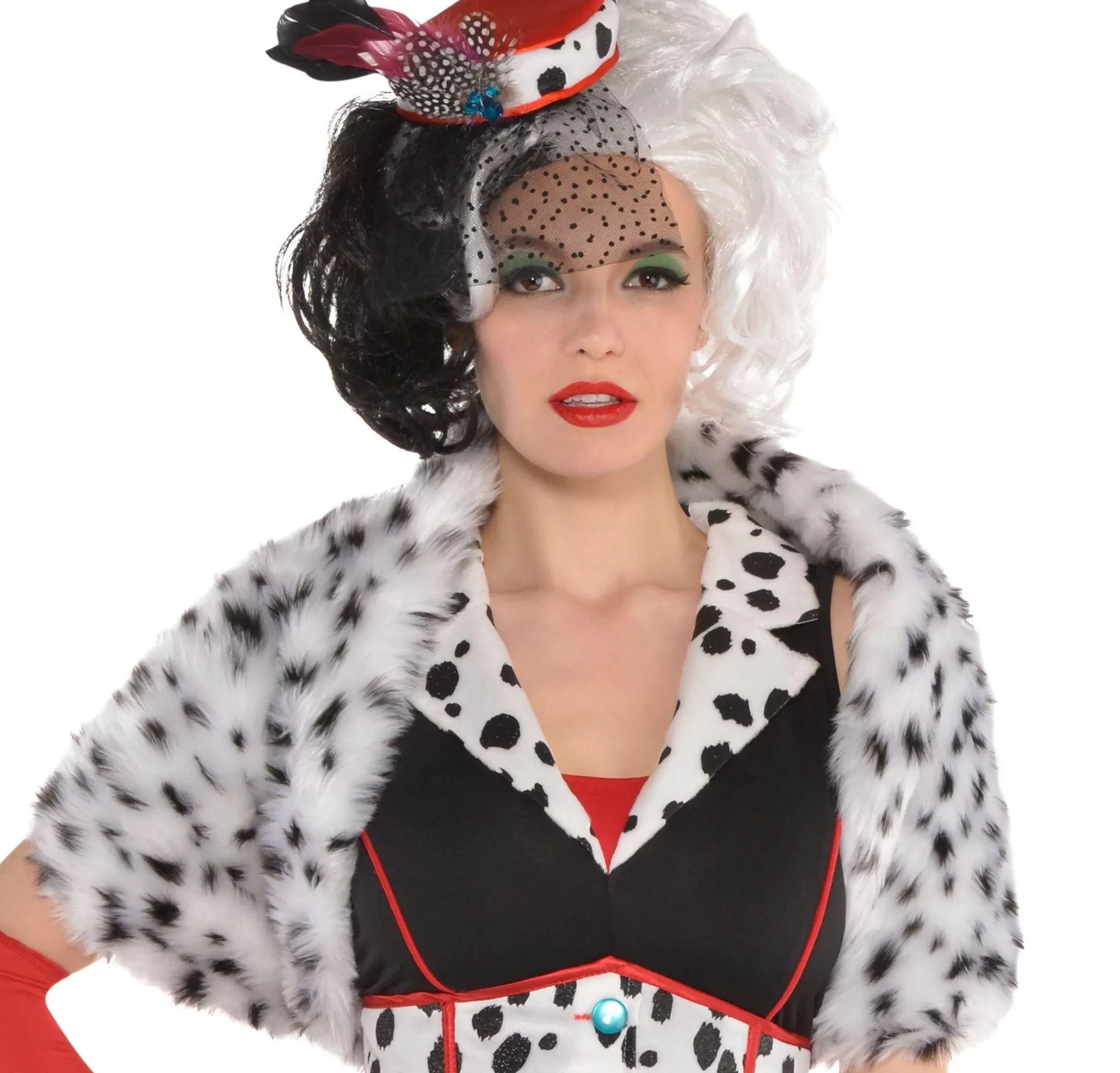 Party City Boas-Adult Cruella De Vil Shrug - 101 Dalmatians