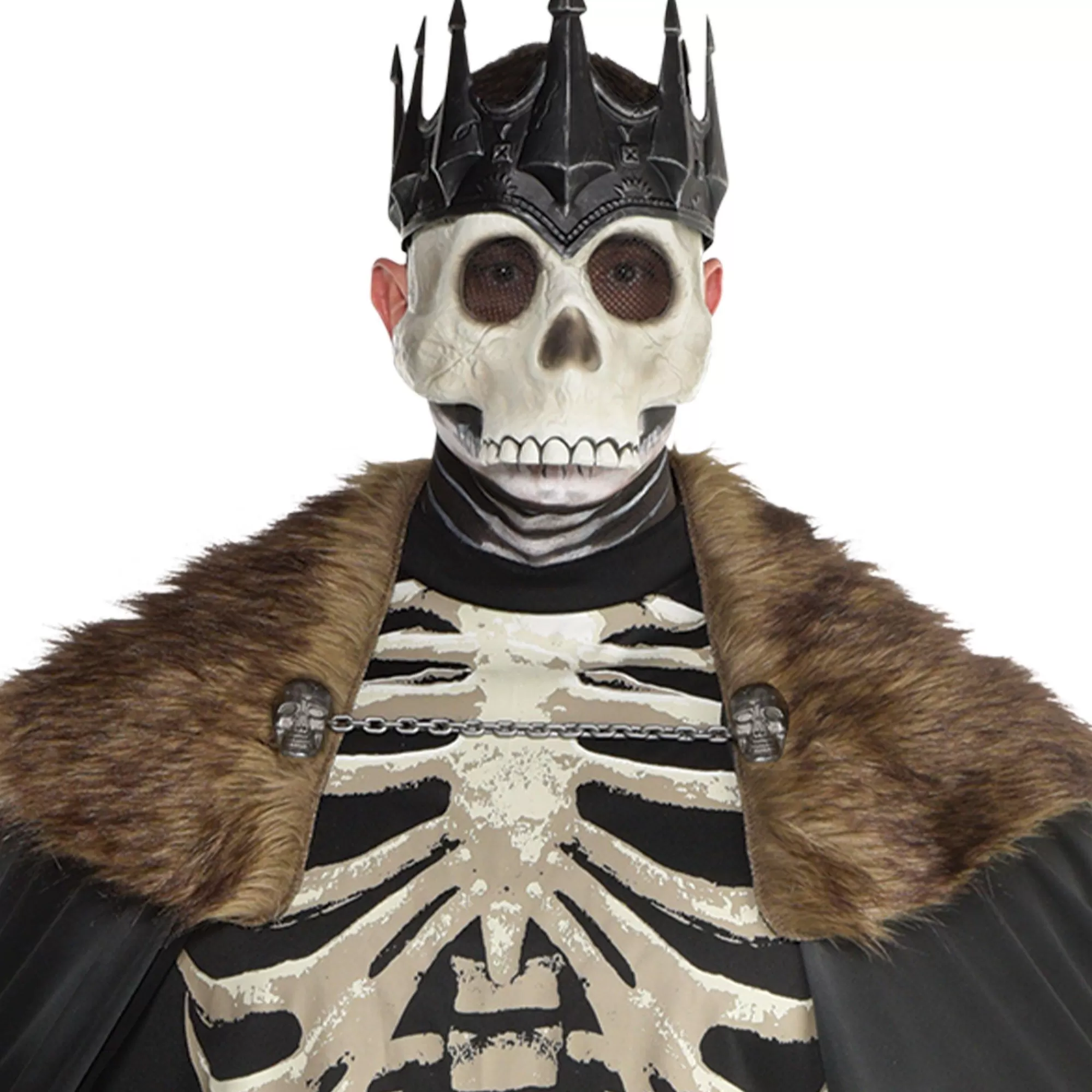 Party City Scary-Adult Dark King Skeleton Costume