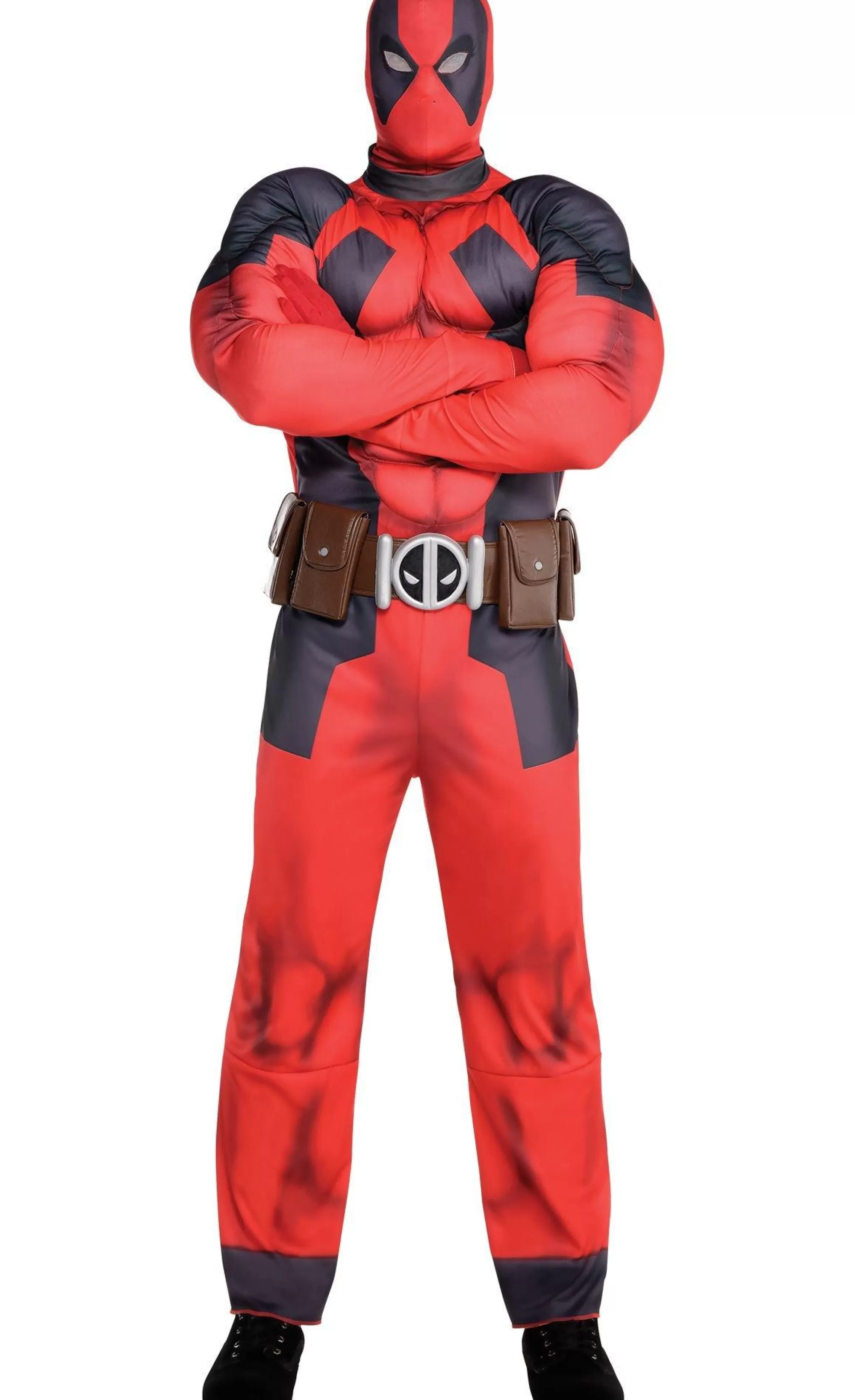 Marvel Superhero-Adult Deadpool Muscle Costume