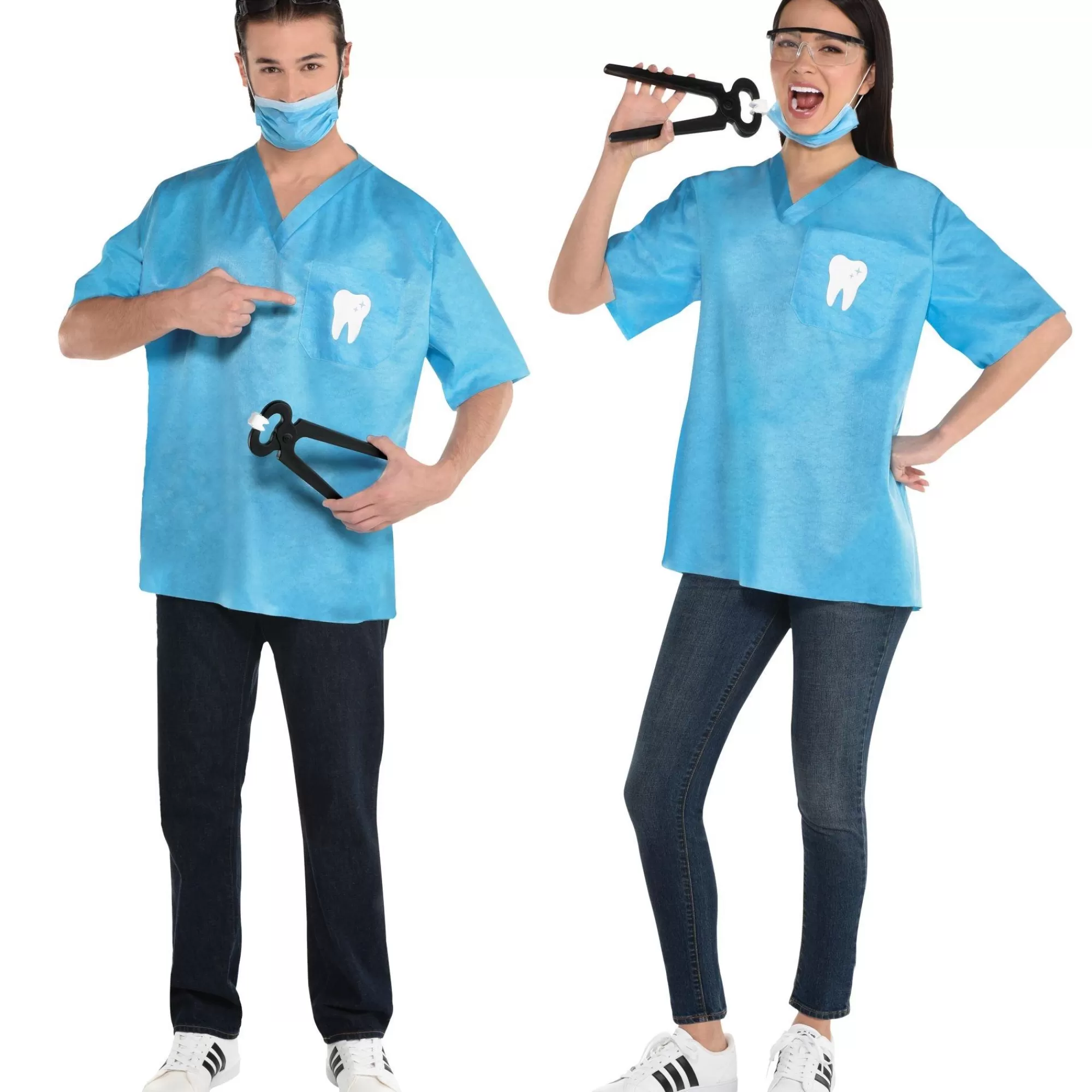 Party City Couples' Costumes-Adult Dentist Costume Kit