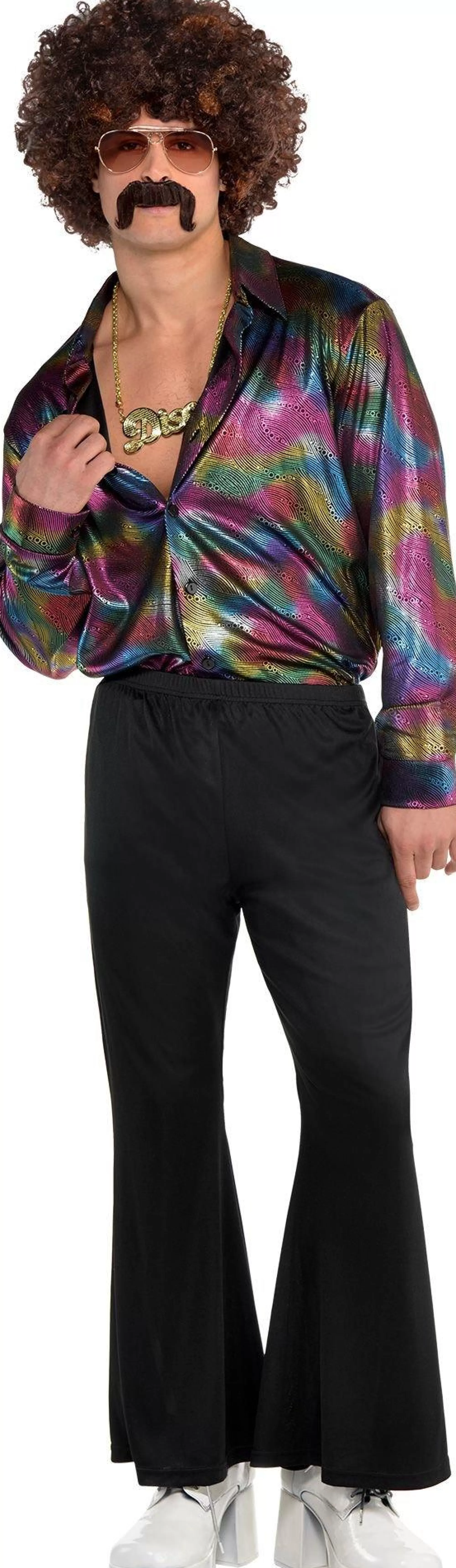 Party City Decades-Adult Disco Shirt