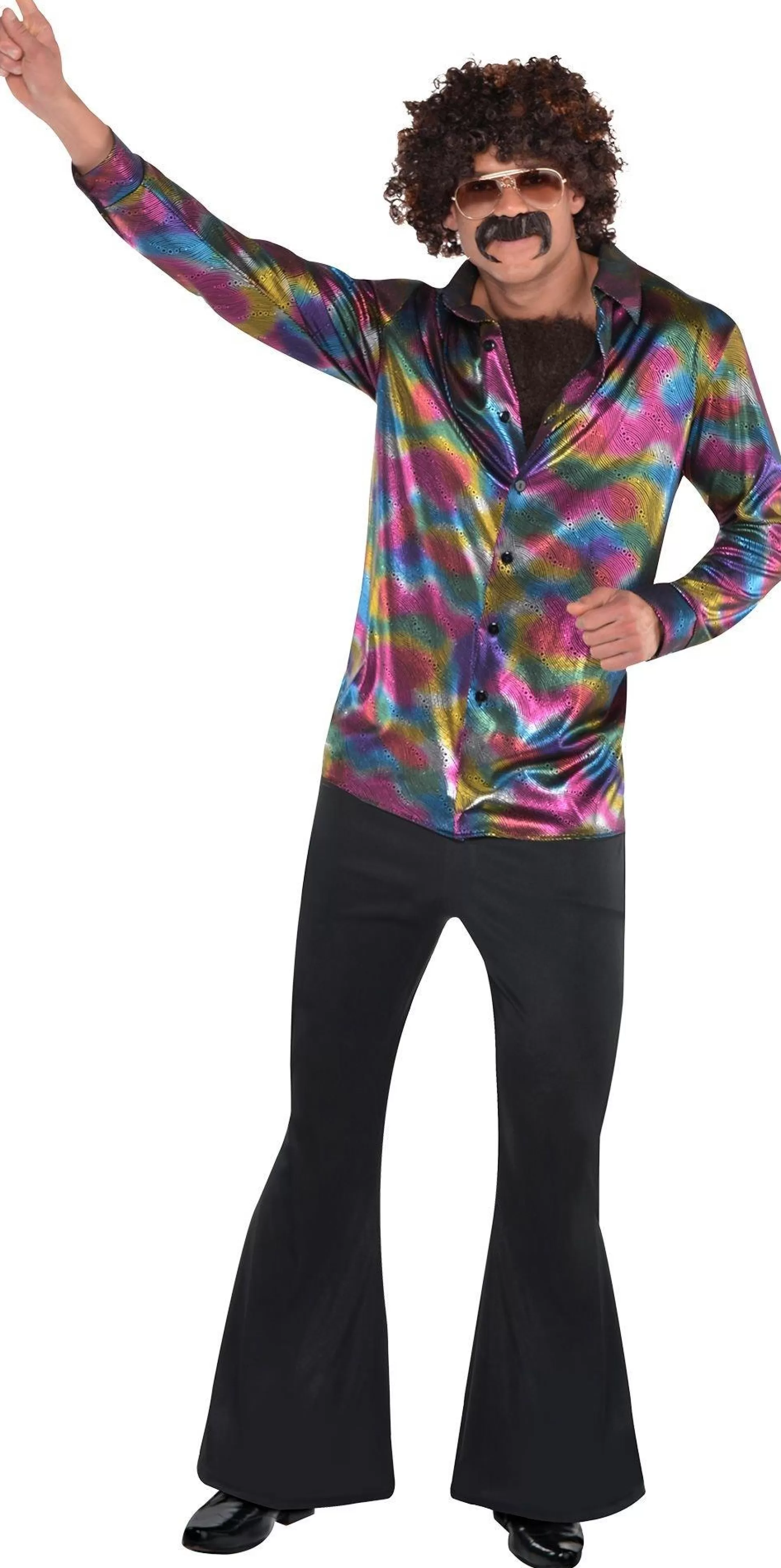 Party City Decades-Adult Disco Shirt