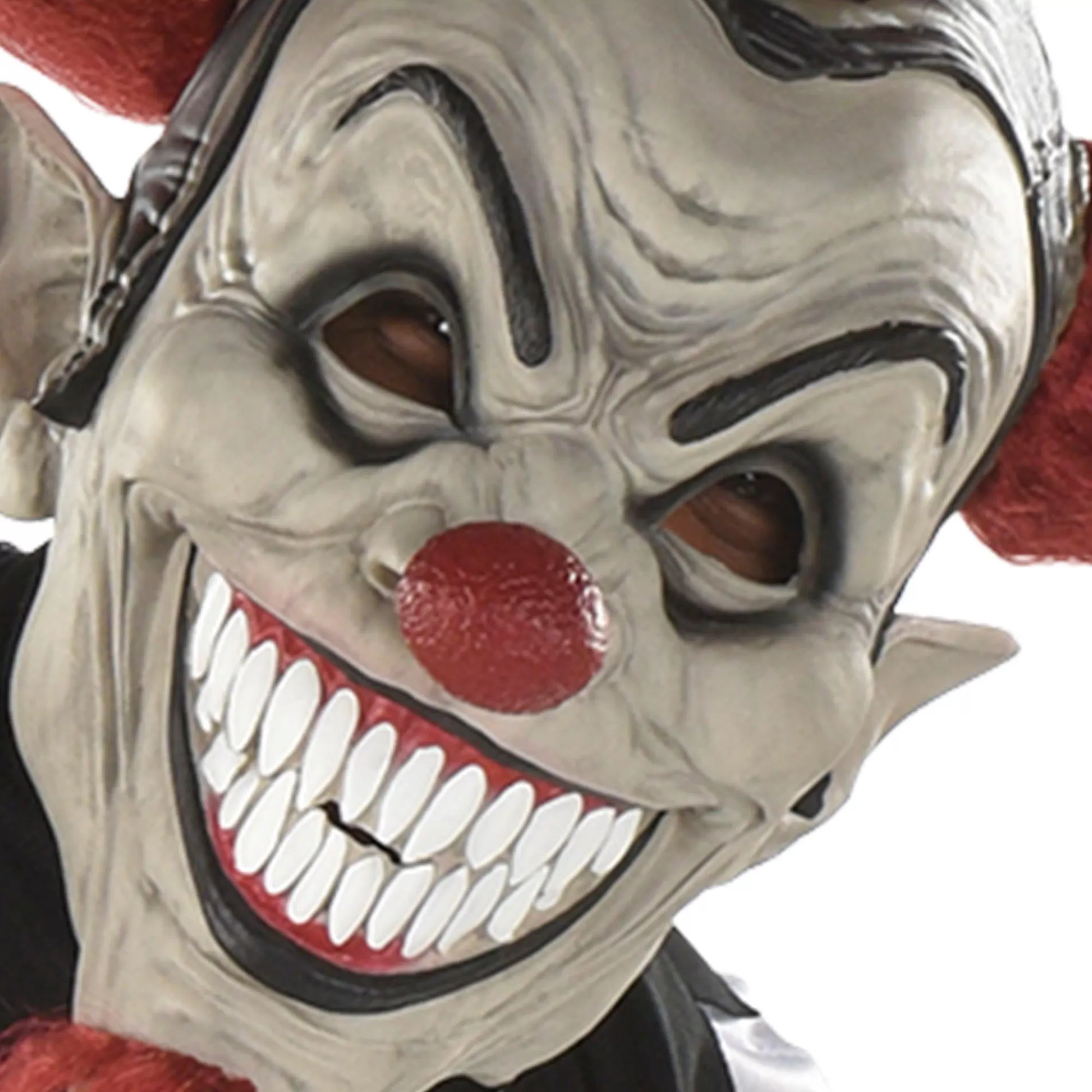 Party City Creepy Clown-Adult Evil Jester Latex Mask With Mini Skulls - Twisted Circus