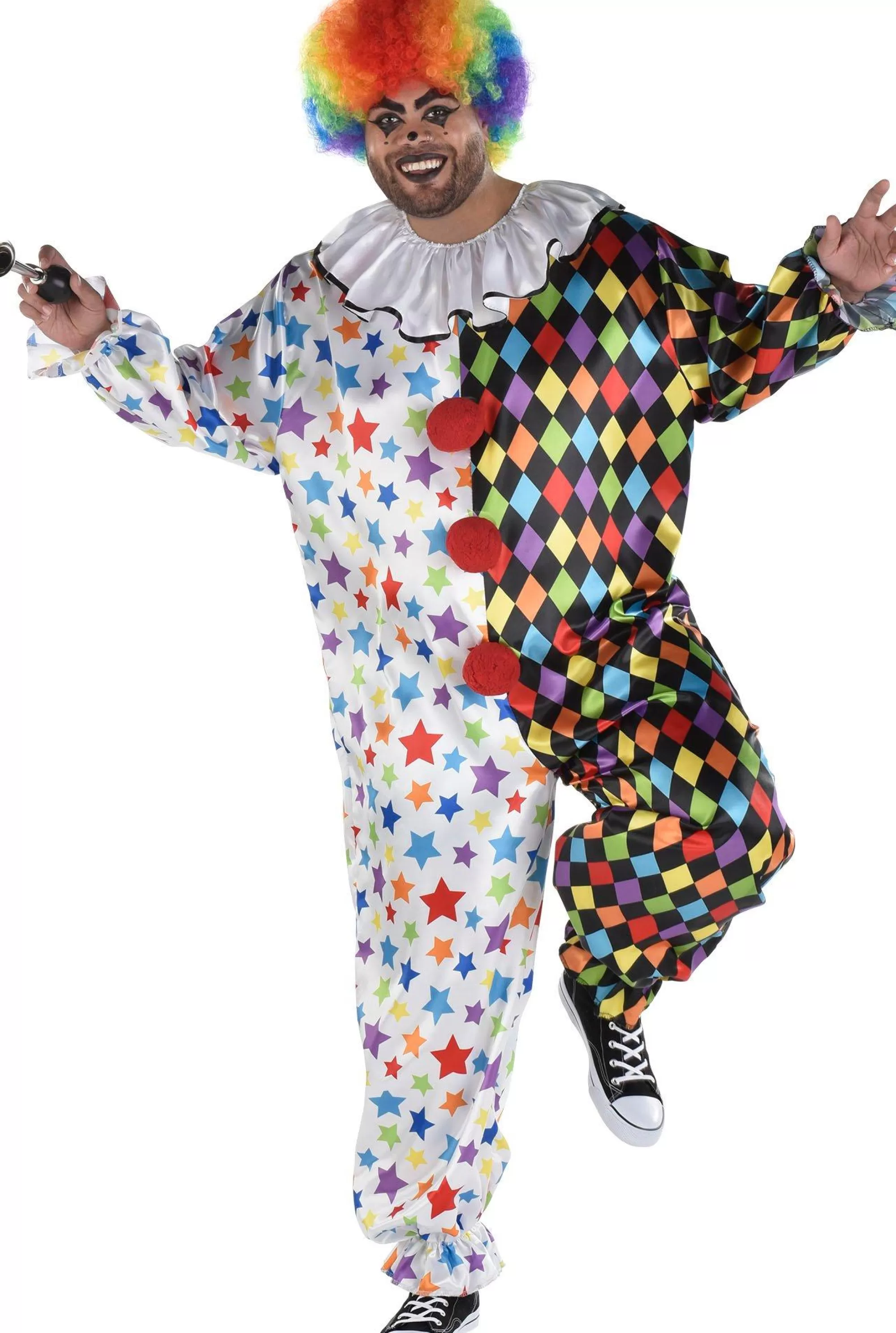 Party City Funny-Adult Friendly Clown Plus Size Costume