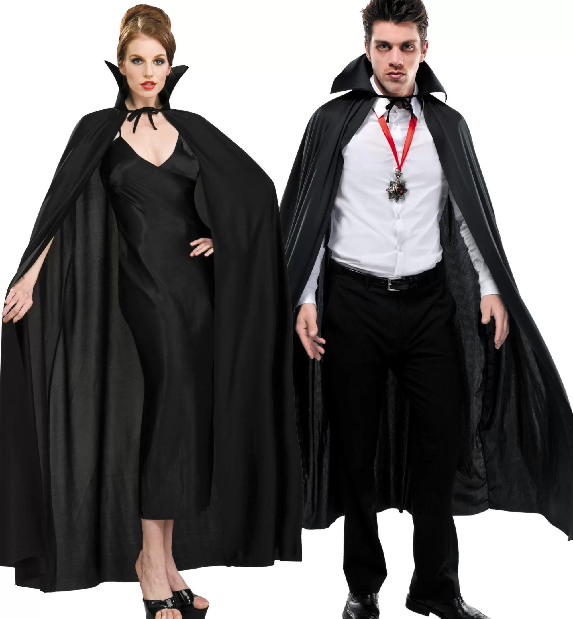 Party City Scary-Adult Full Length Black Cape