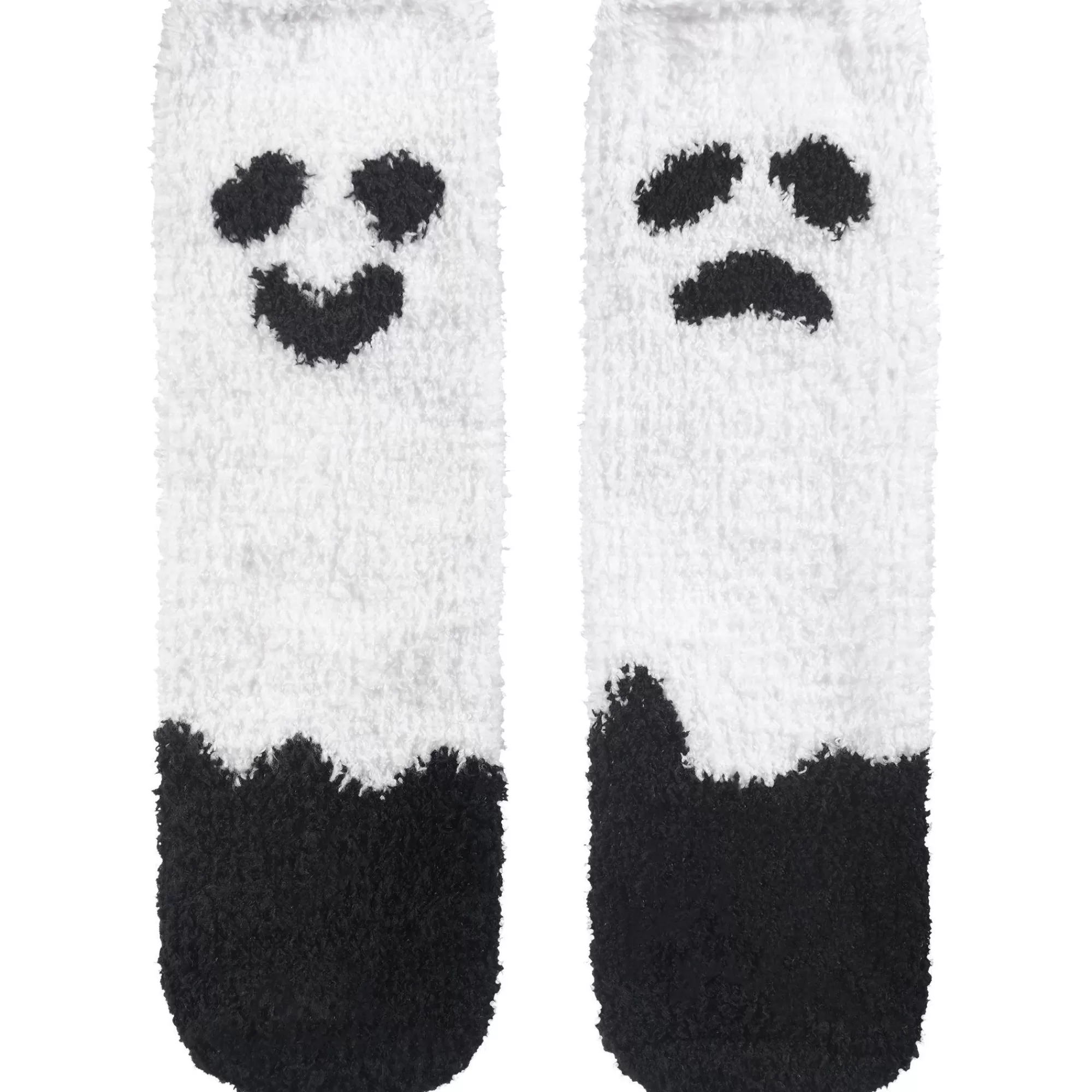 Party City Tights-Adult Fuzzy Ghost Crew Socks