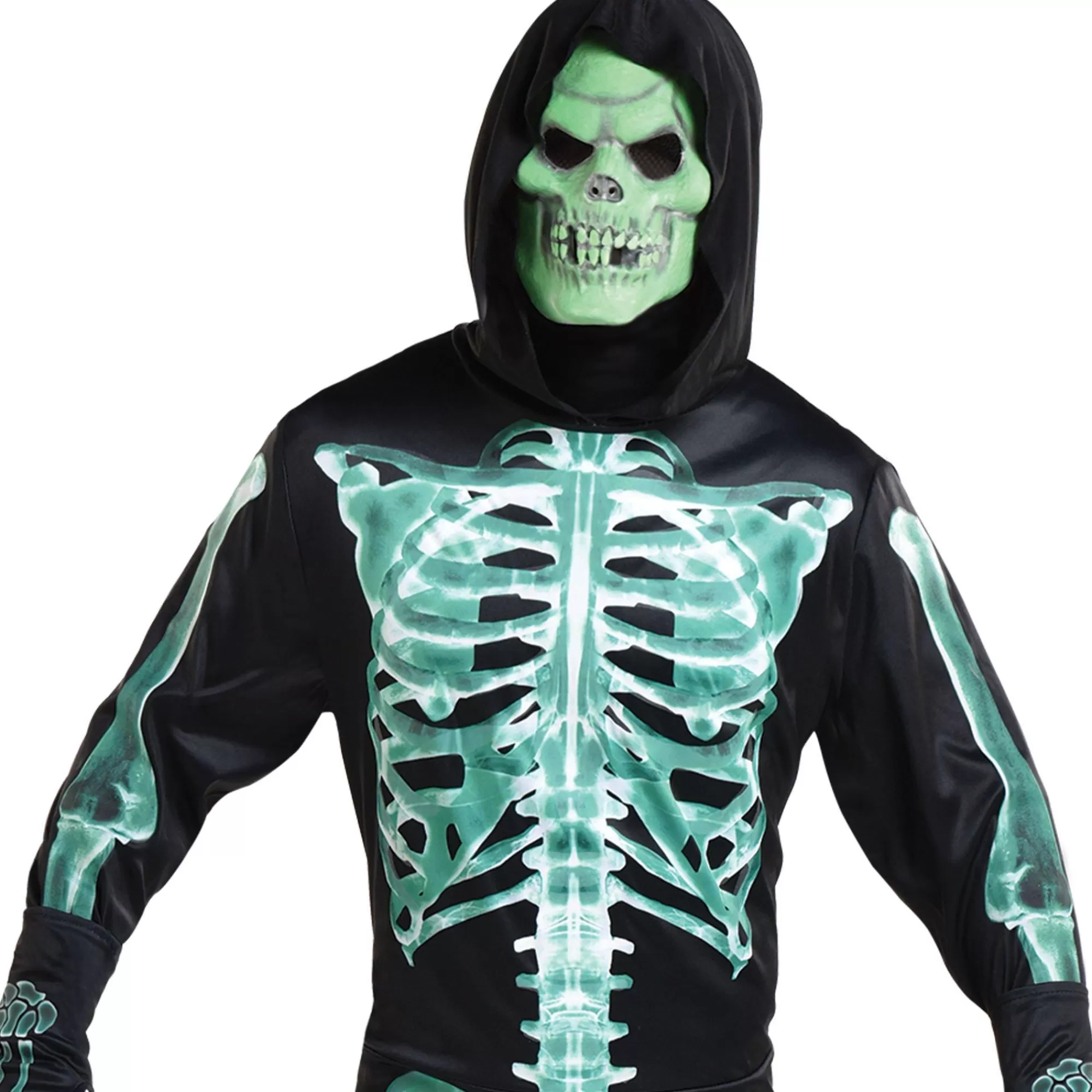 Party City Scary-Adult Glow-In-The-Dark Skeleton Costume