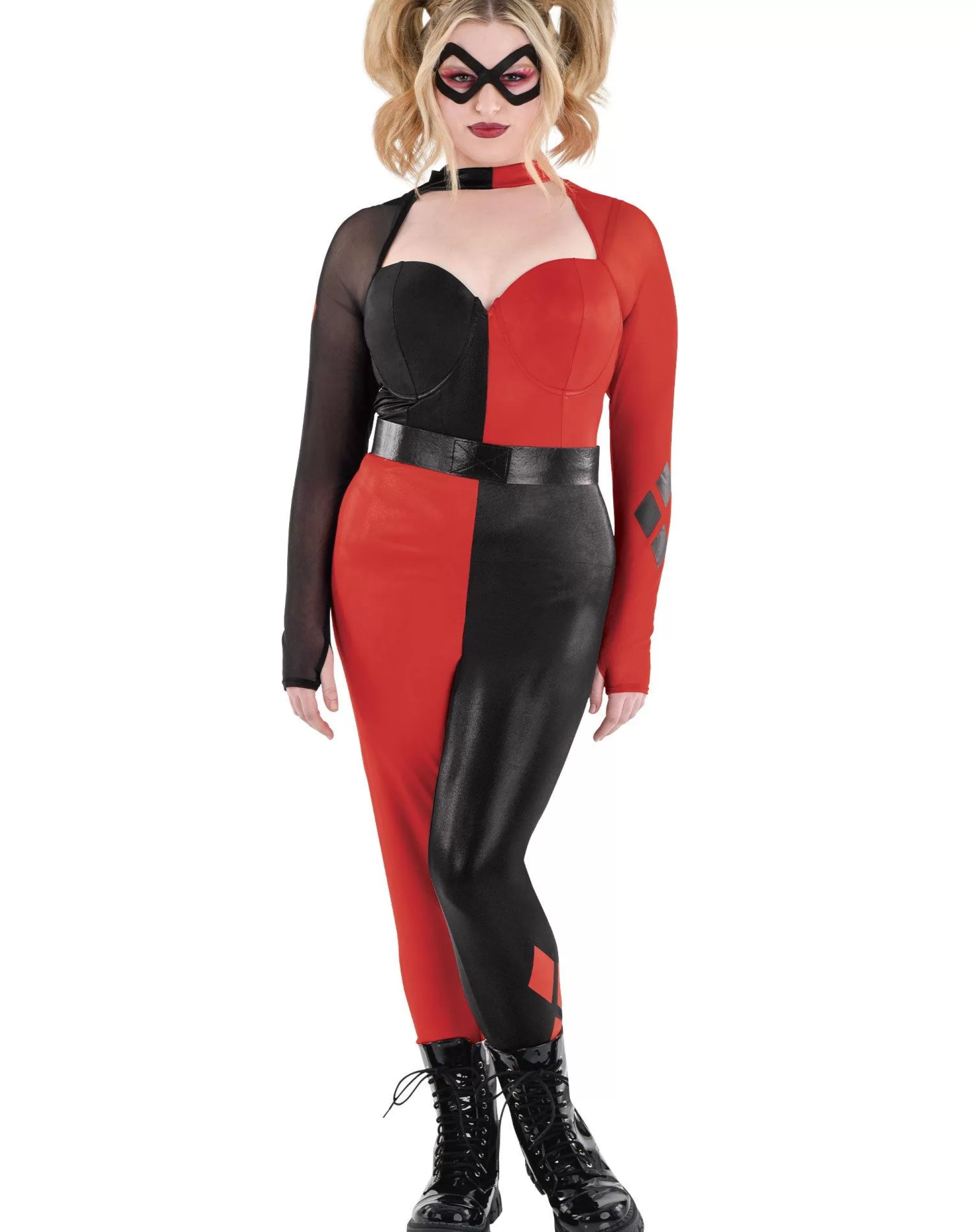 Women Party City Superhero | Adult Harley Quinn Plus Size Costume - Dc Comics
