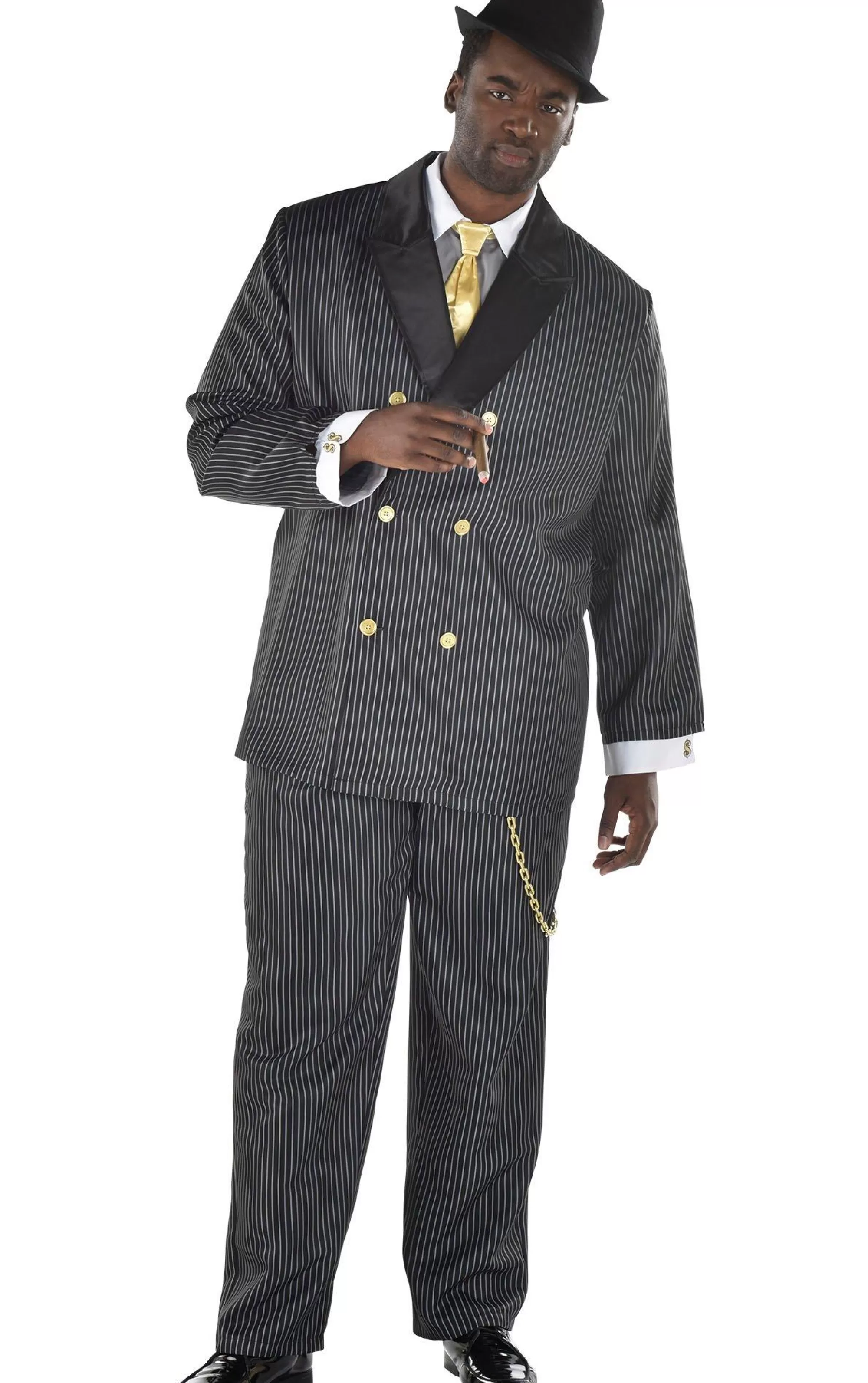 Party City Decades-Adult Head Honcho Plus Size Costume - 20S Gangster