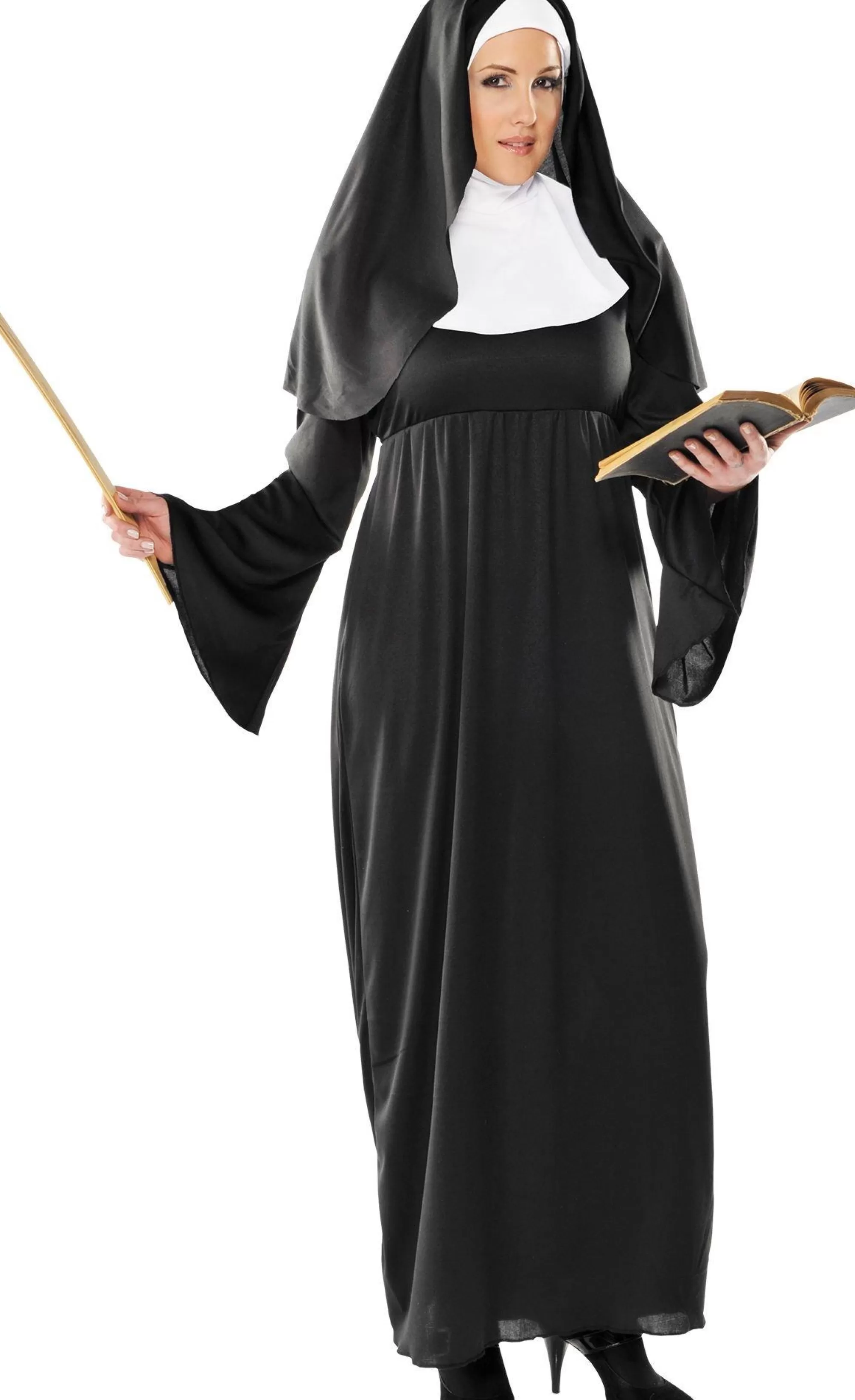 Party City Plus Size Costumes-Adult Holy Sister Nun Costume Plus Size