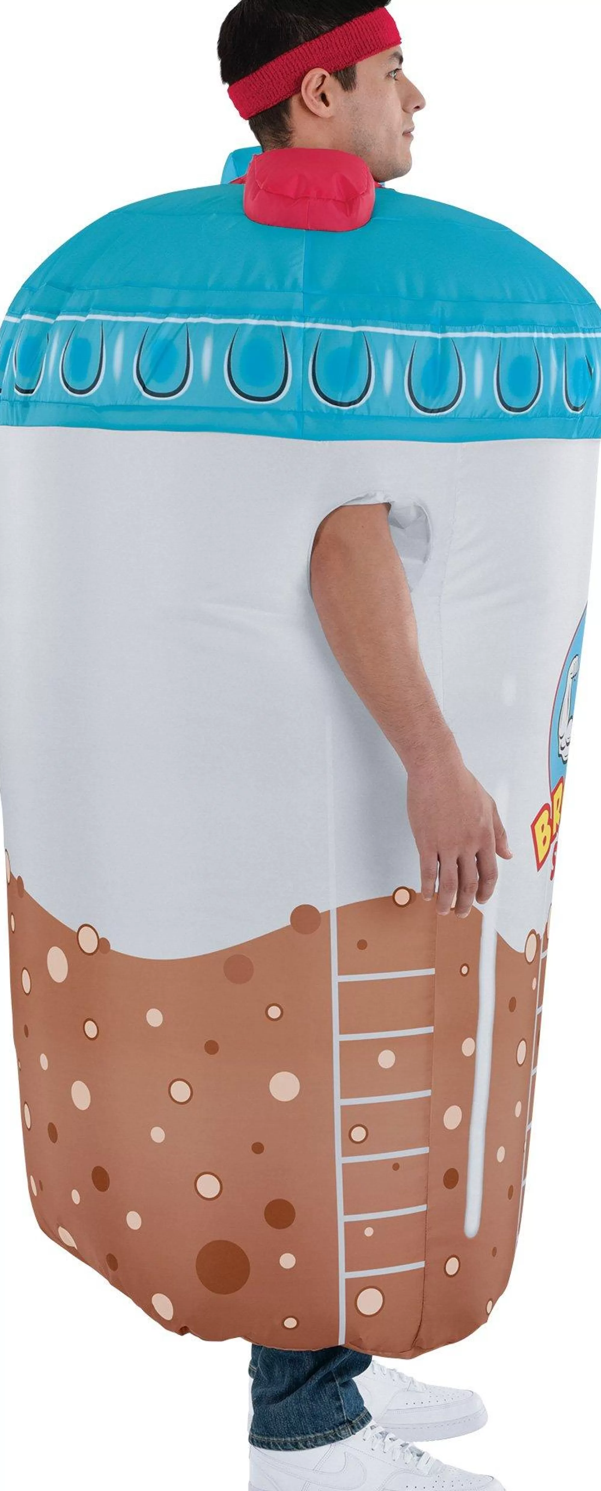 Party City Funny-Adult Inflatable Go-Bro Protein Shake Costume