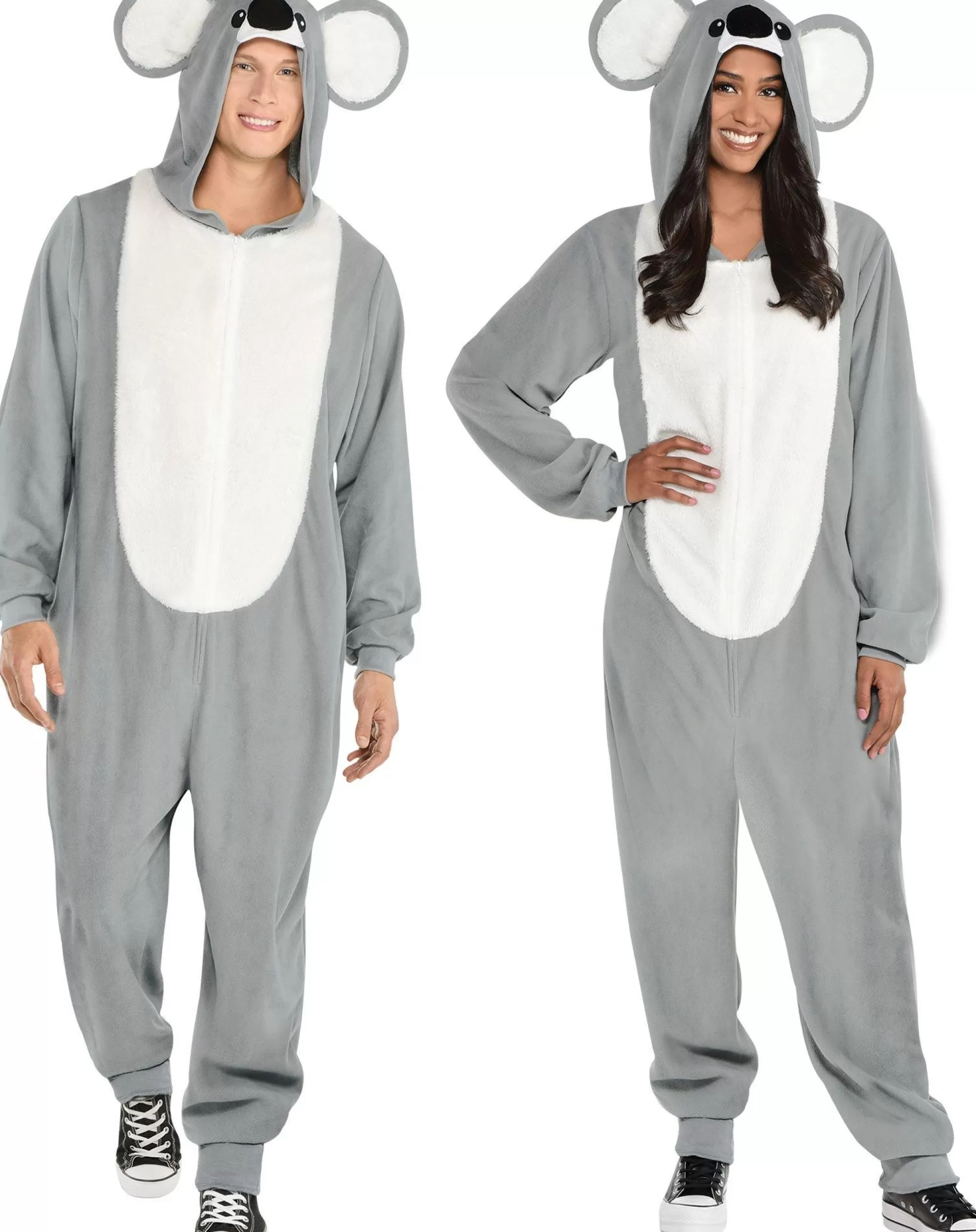 Party City Couples' Costumes-Adult Koala One Piece Zipster Costume