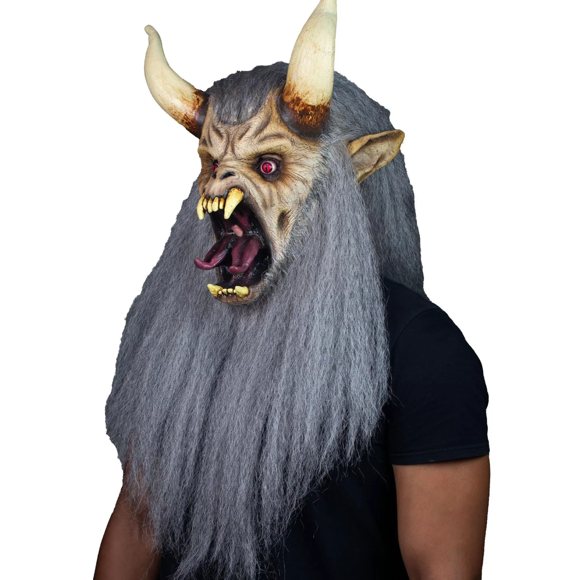 Party City Scary-Adult Krampus Latex Mask