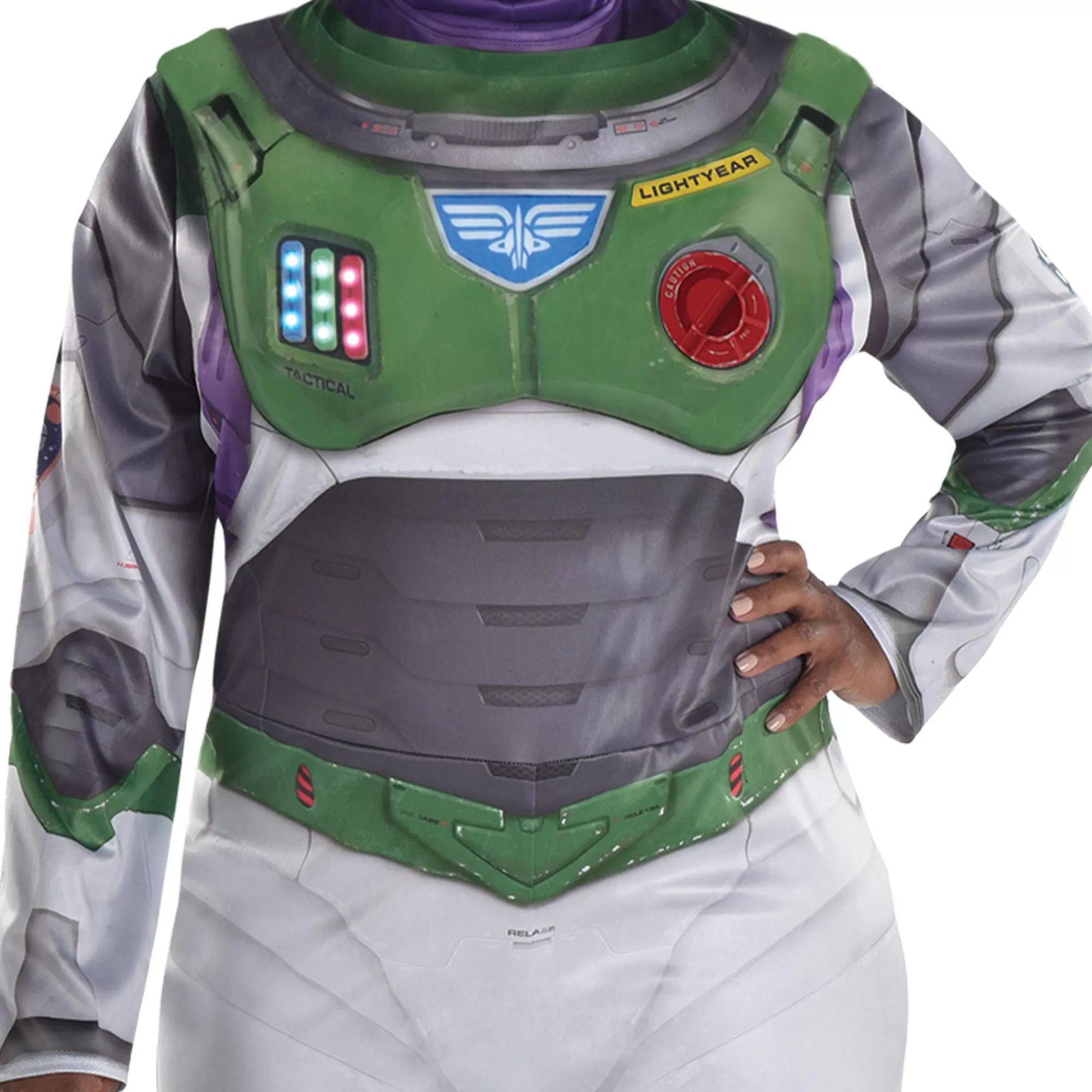 Women Party City Disney | Adult Light-Up Buzz Lightyear Space Ranger Alpha Plus Size Costume - Lightyear