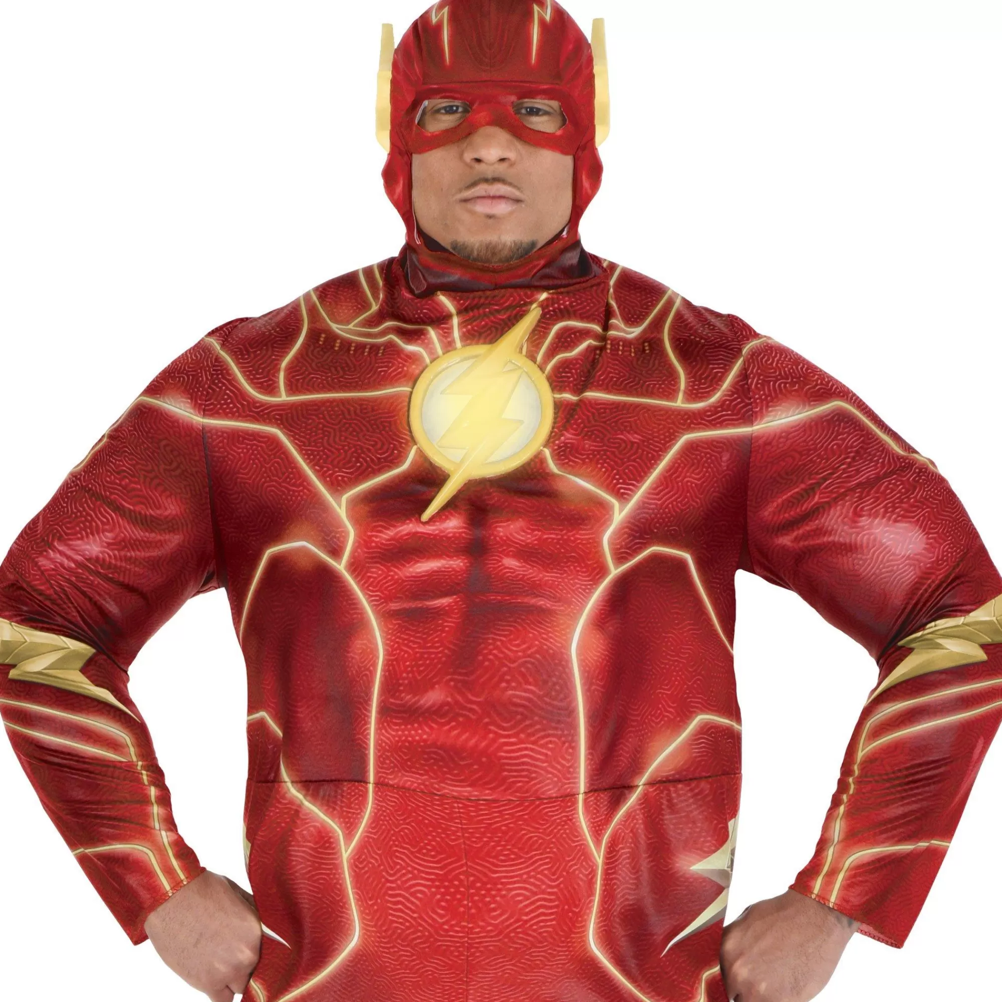 Party City Superhero-Adult Light-Up The Flash Plus Size Costume - Dc