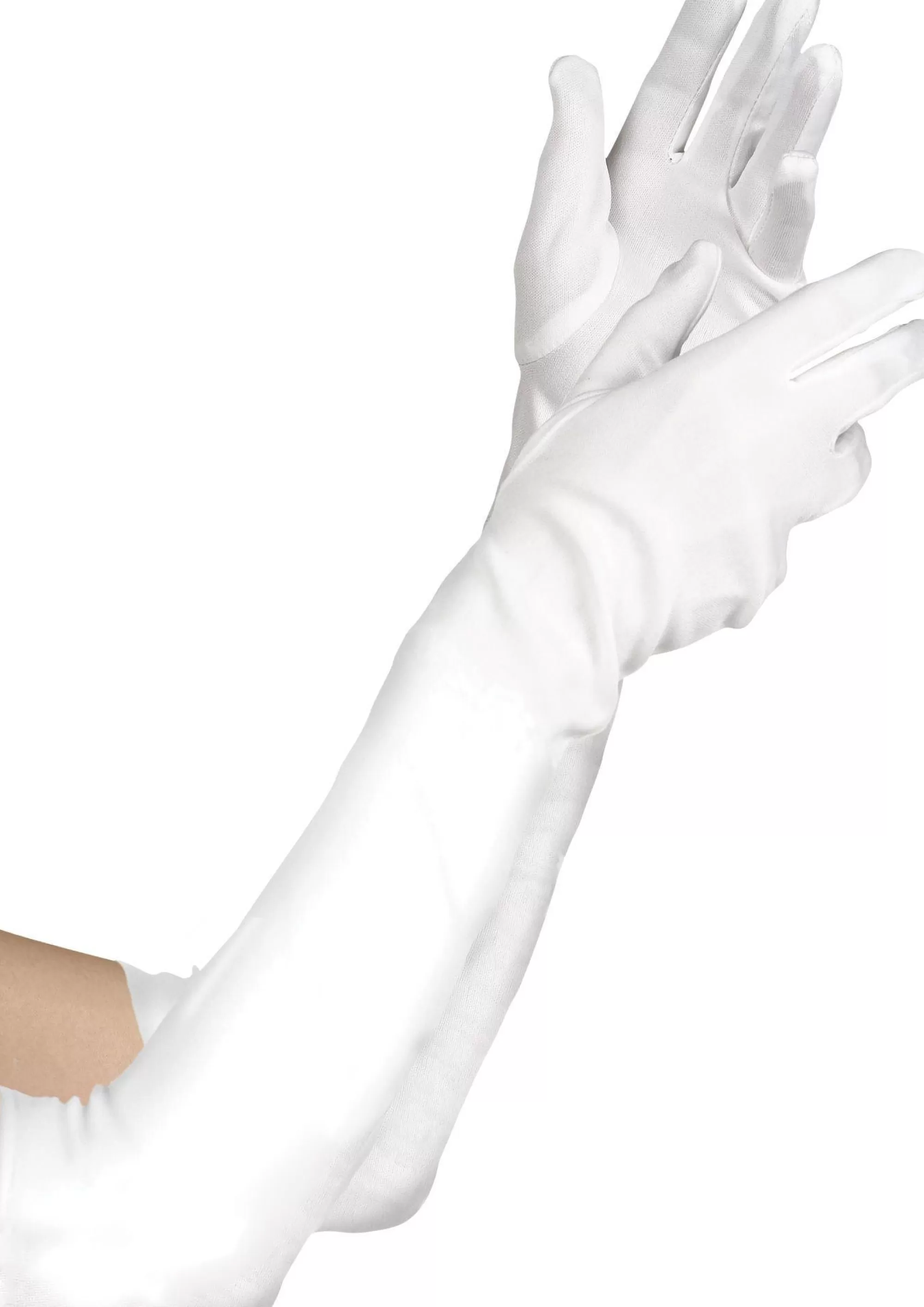 Party City Gloves-Adult Long White Gloves Deluxe