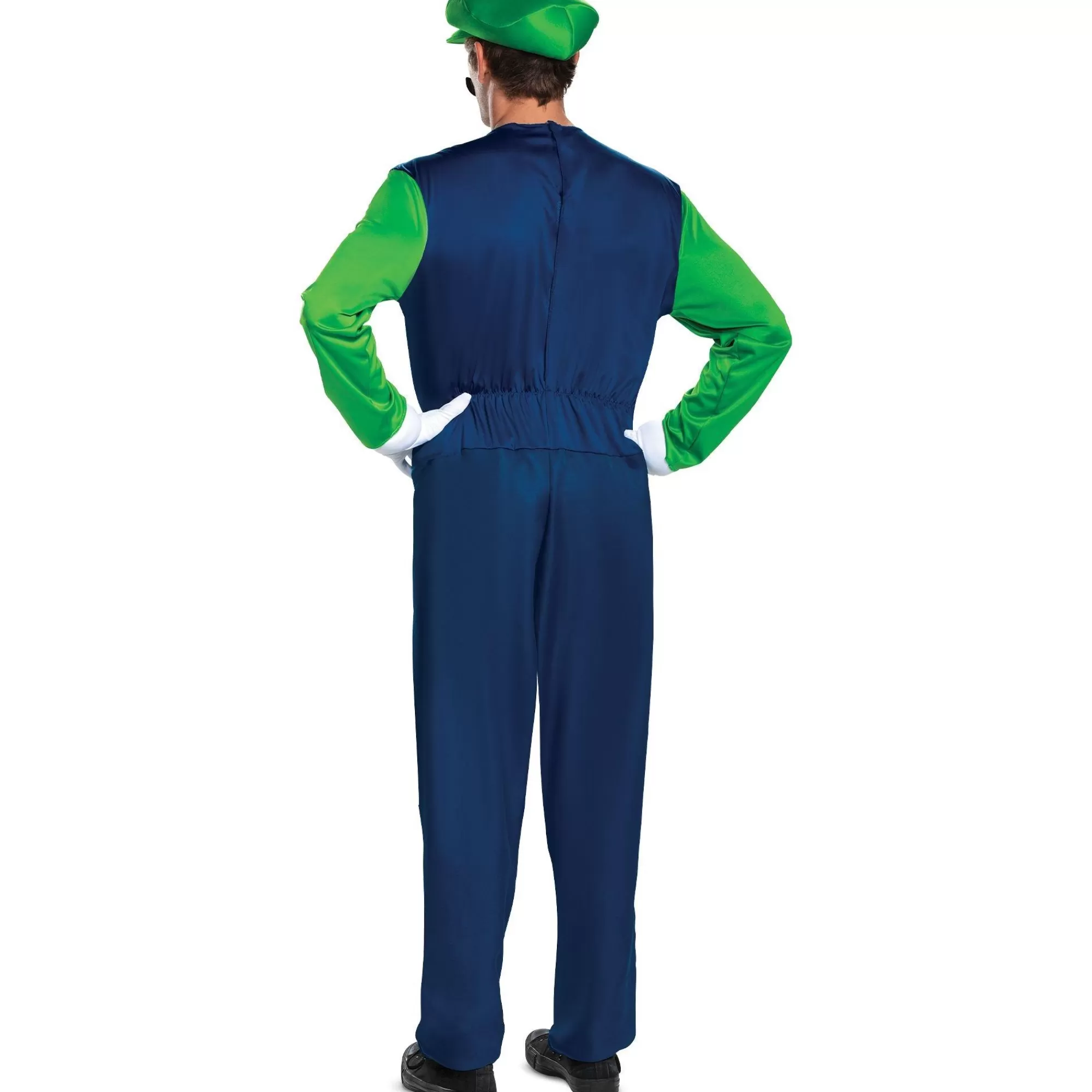 Party City Plus Size Costumes-Adult Luigi Costume - Super Mario Brothers