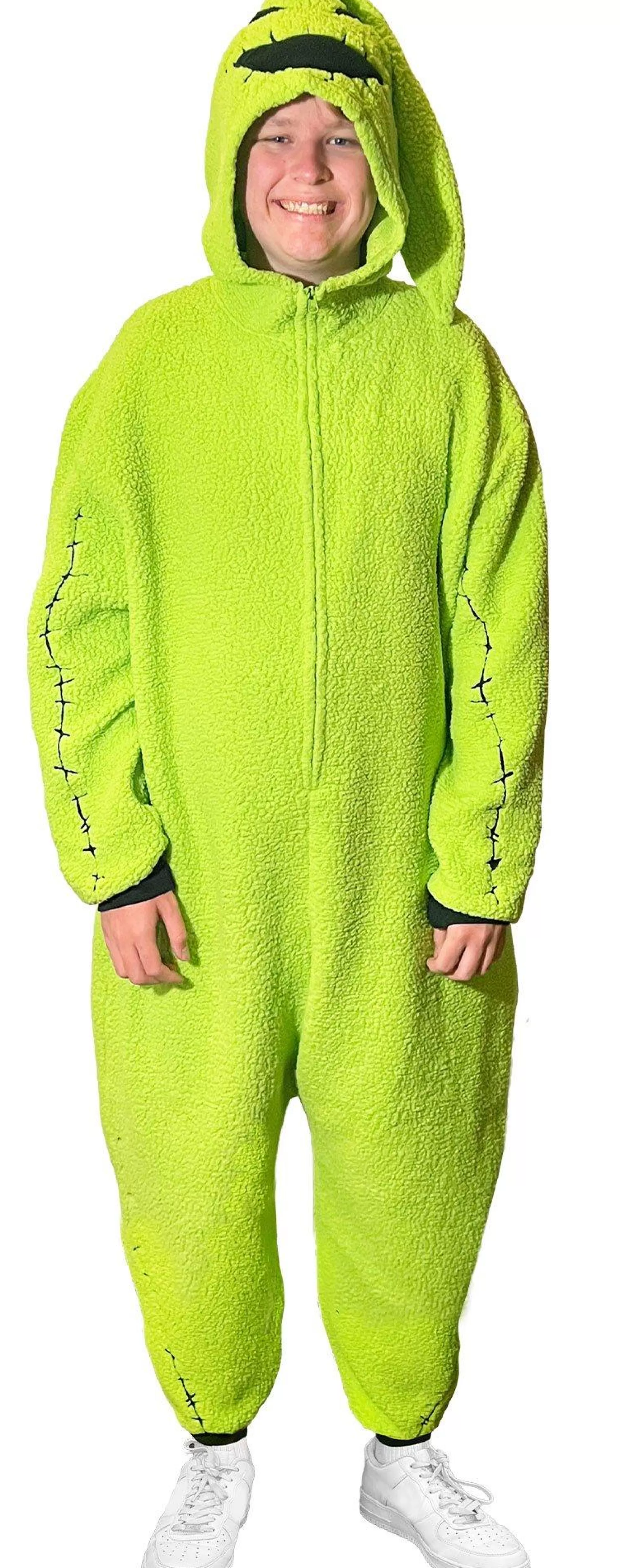 Women Party City Disney | Adult Oogie Boogie One Piece Zipster Costume - The Nightmare Before Christmas