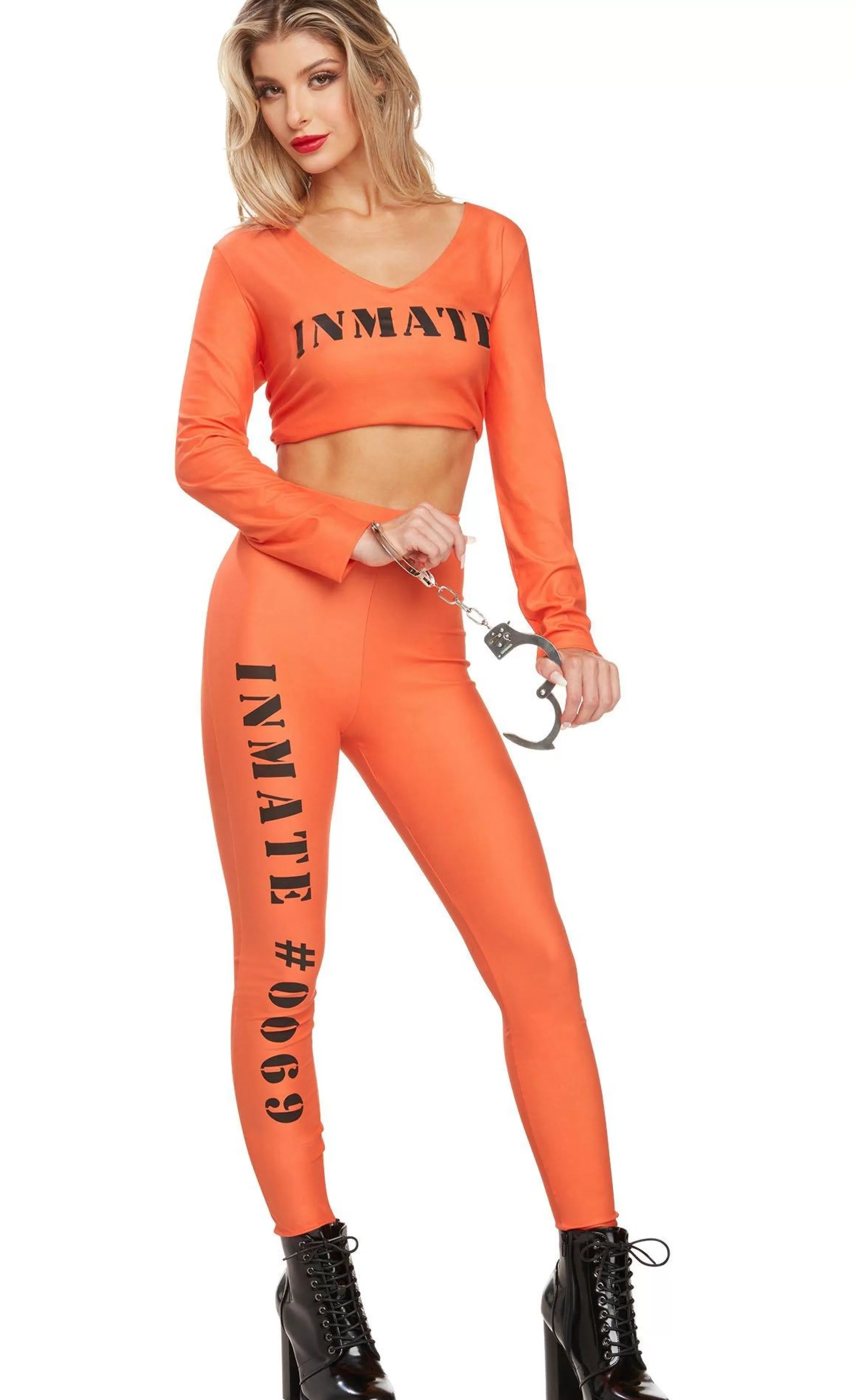 Party City Sexy-Adult Orange Inmate #69 Prisoner Costume