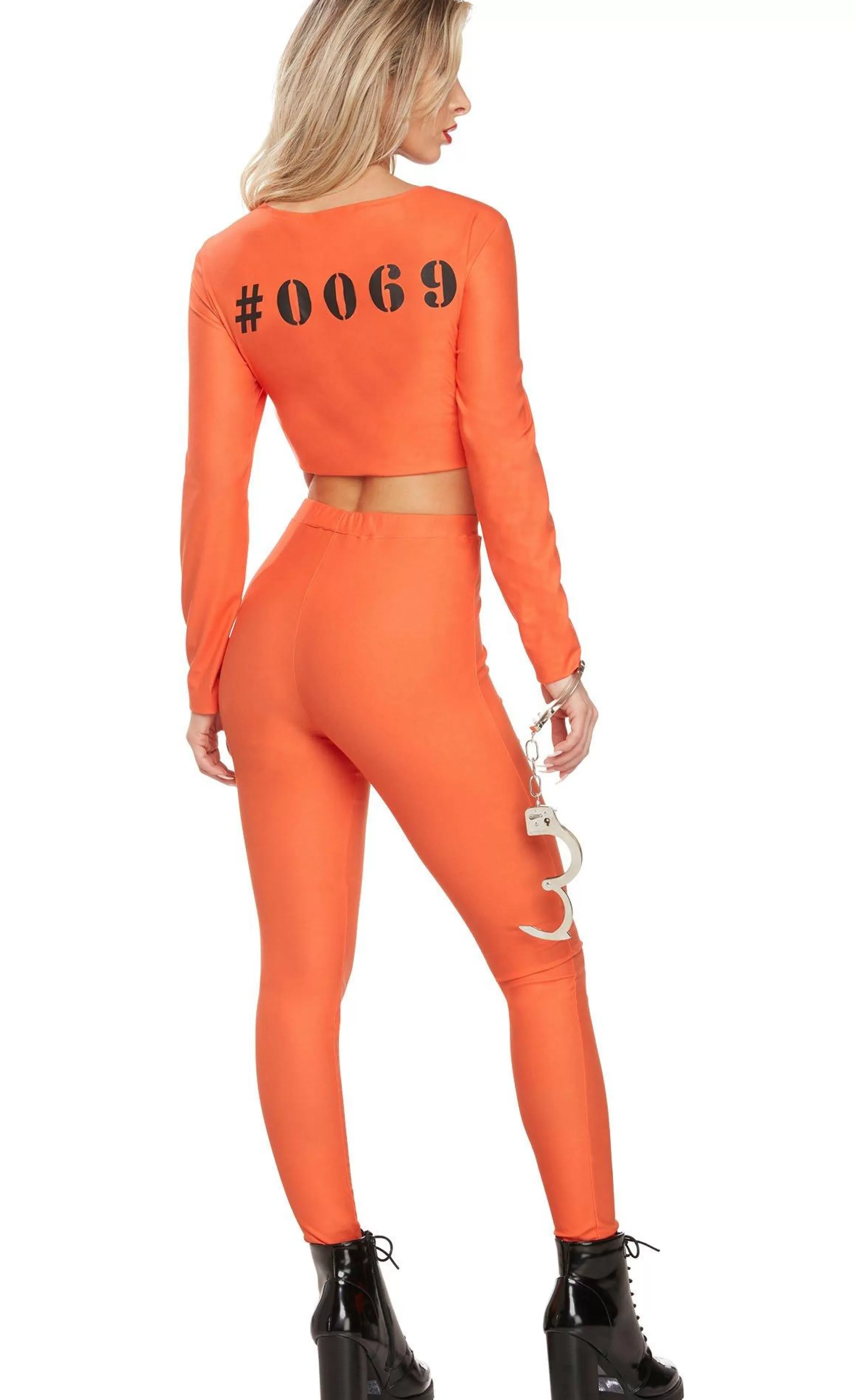 Party City Sexy-Adult Orange Inmate #69 Prisoner Costume