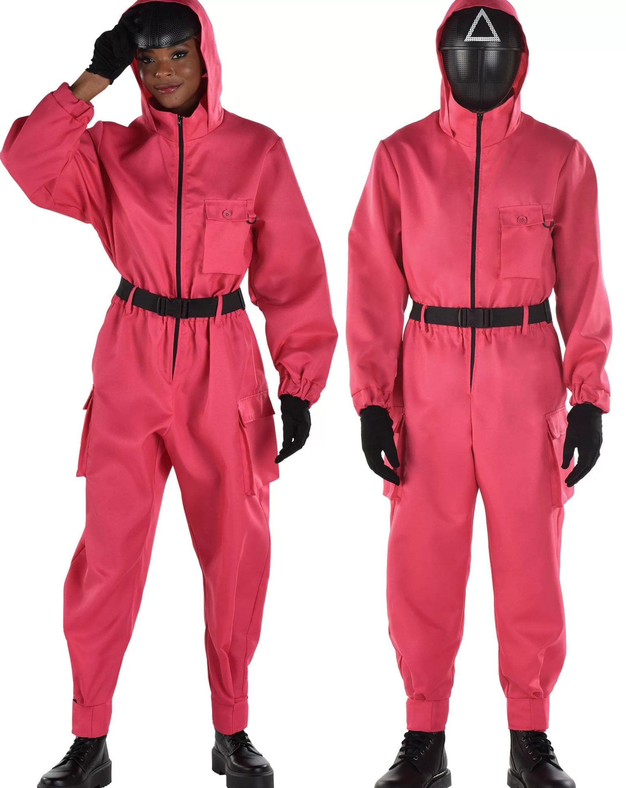 Party City Couples' Costumes | Adult Pink Soldier Guard Costume - Netflix Squid Game