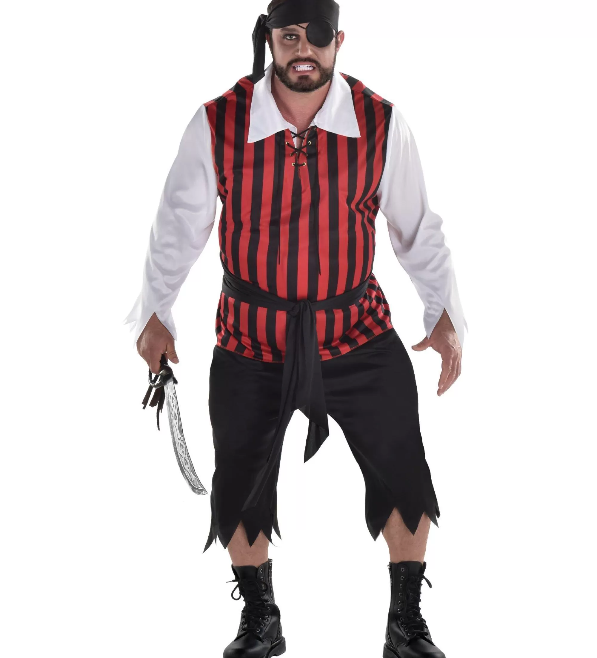 Party City Plus Size Costumes-Adult Pirate Marauder Plus Size Costume