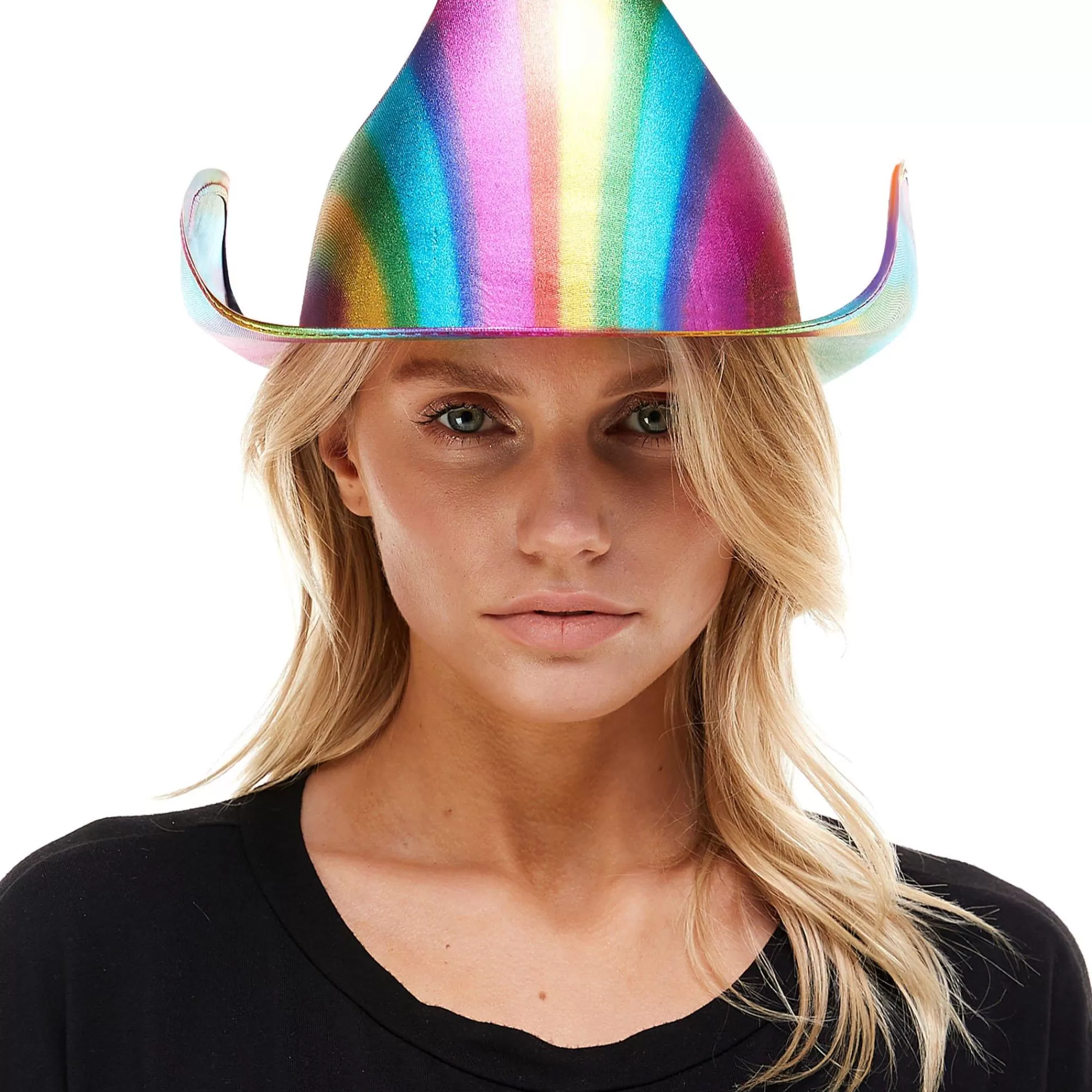 Party City Cowboy-Adult Rainbow Cowboy Hat