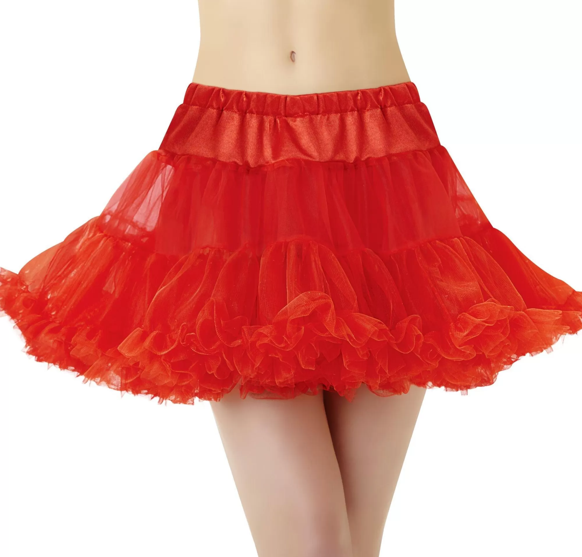 Party City Tutus, Skirts-Adult Red Tulle Petticoat