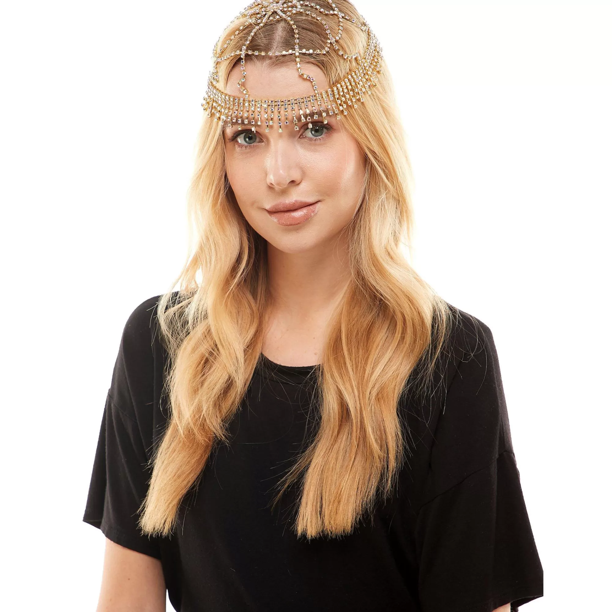 Party City Headbands, Tails-Adult Rhinestone Flapper Head Cap