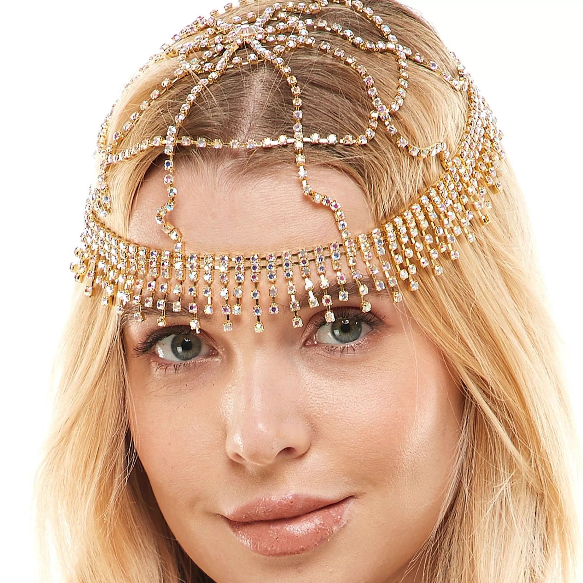 Party City Headbands, Tails-Adult Rhinestone Flapper Head Cap